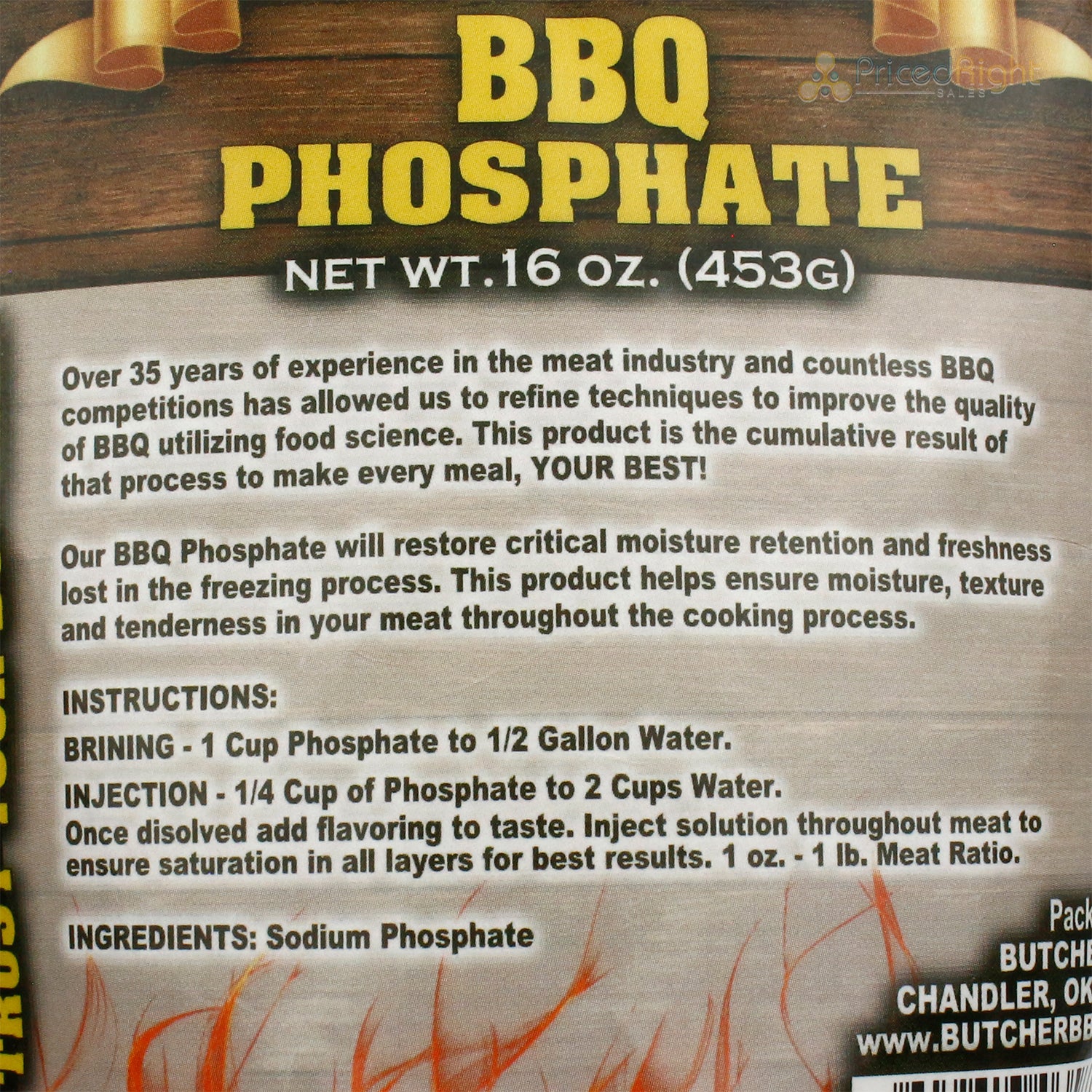 Butcher BBQ Phosphate Meat and Wild Game Brine & Injection Gluten Free 16 Oz
