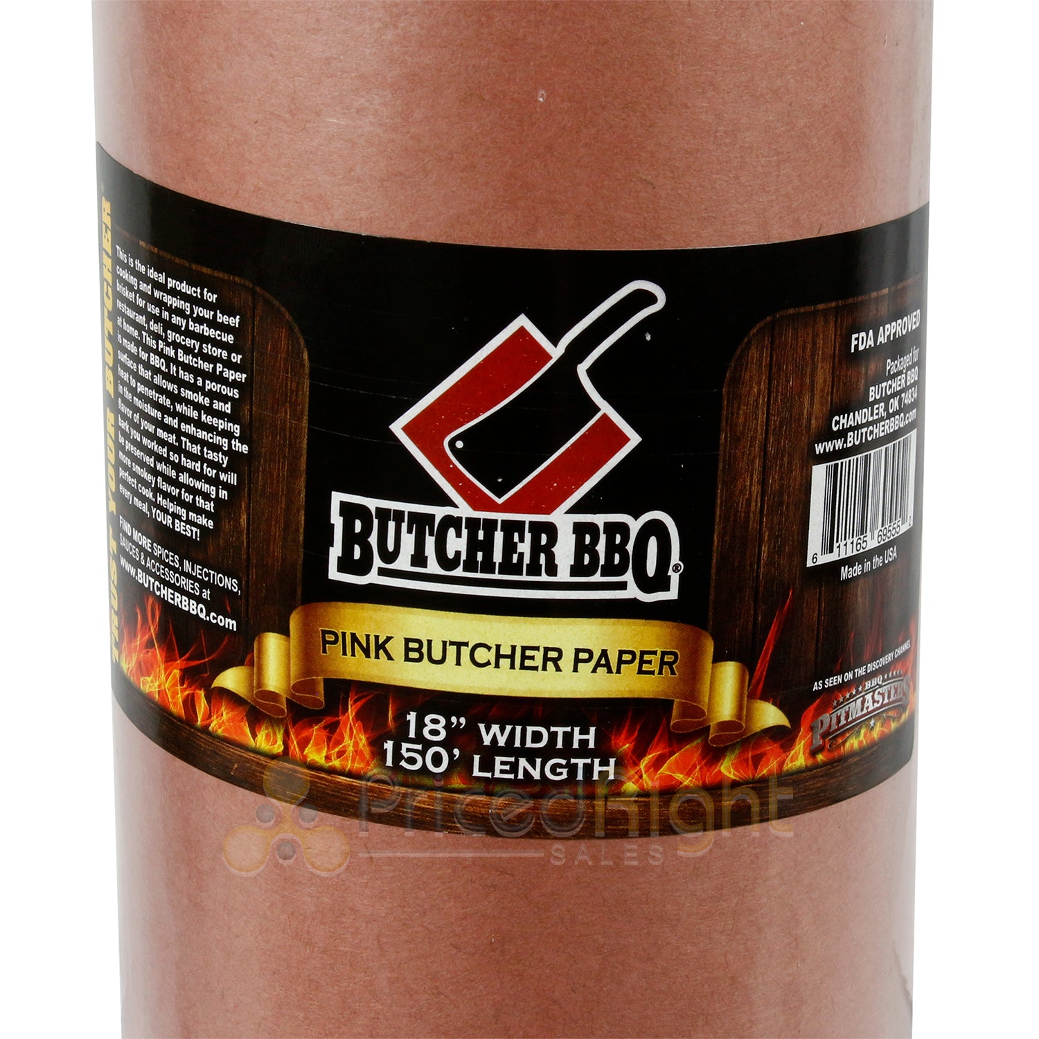 Butcher BBQ Pink Butcher Paper 18 Inches x 150 Foot Roll All-Purpose Meat Wrap