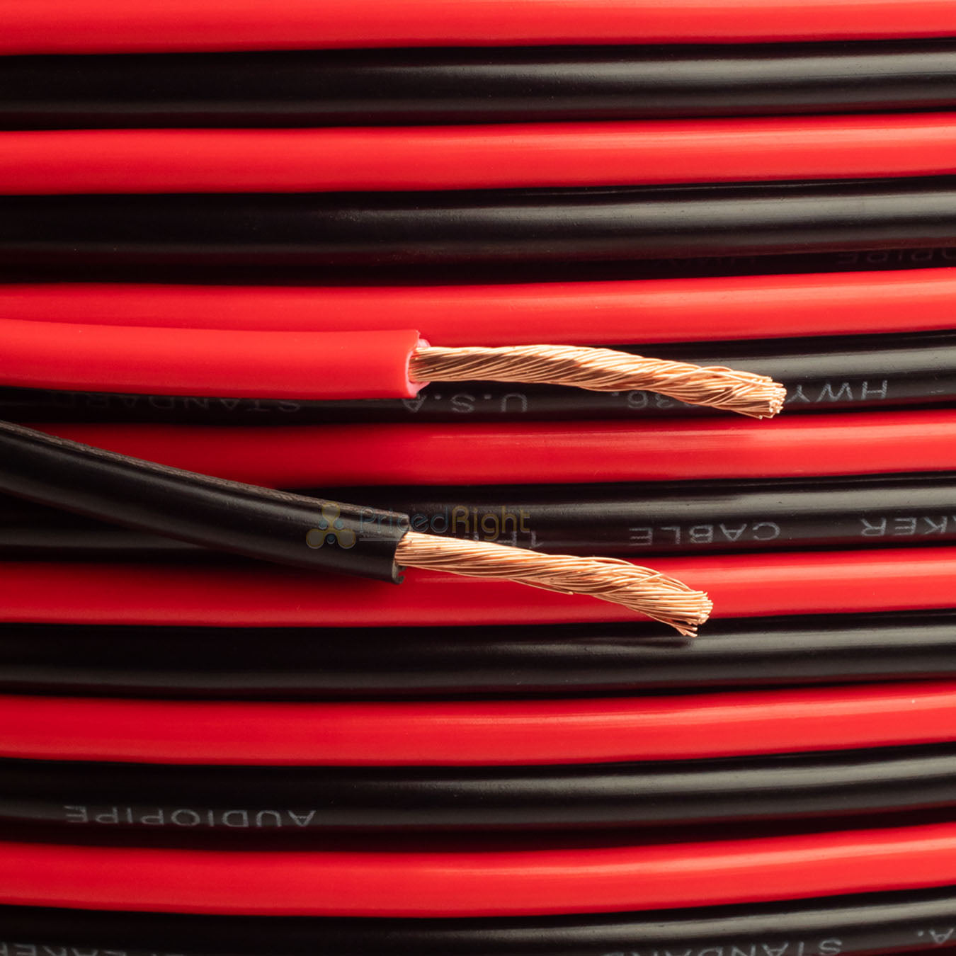 10 Ft 12 Gauge Speaker Cable Car Home Audio 10' Black & Red Zip Wire