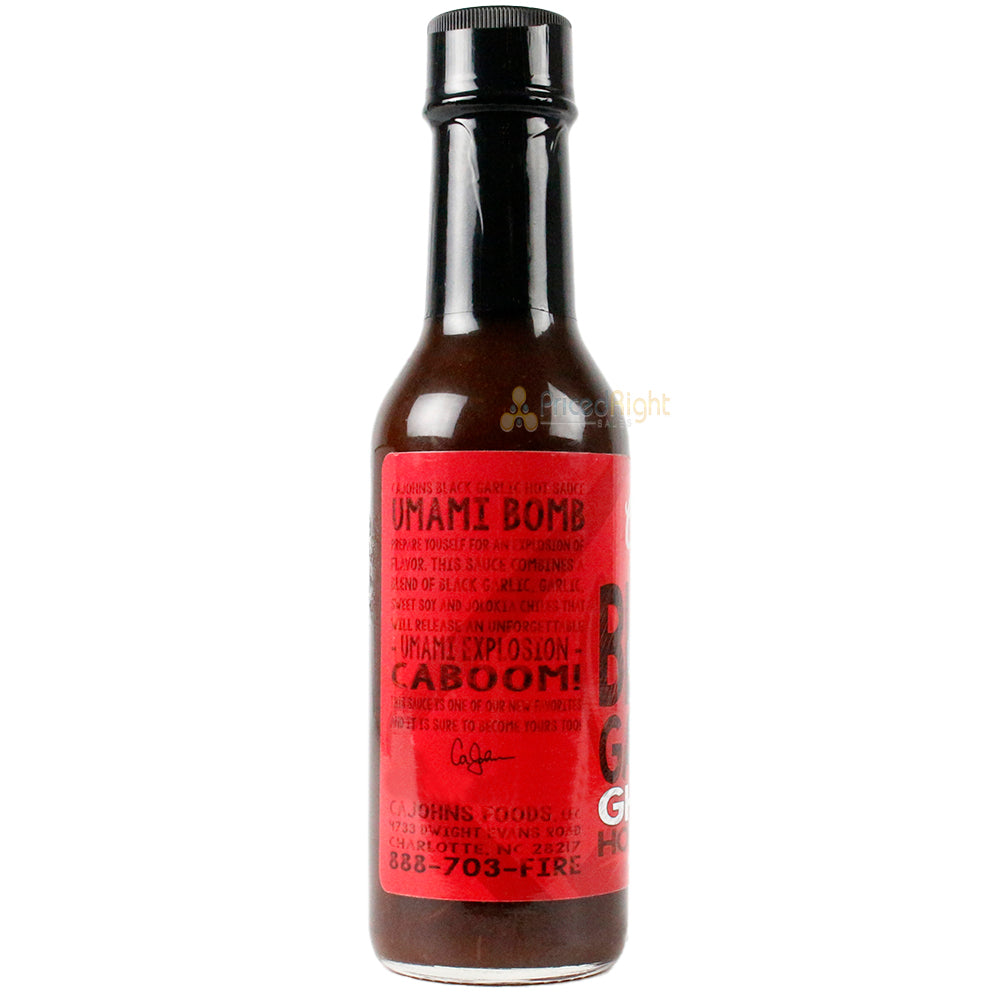 CaJohns Black Garlic Ghost Hot Sauce 5 Oz