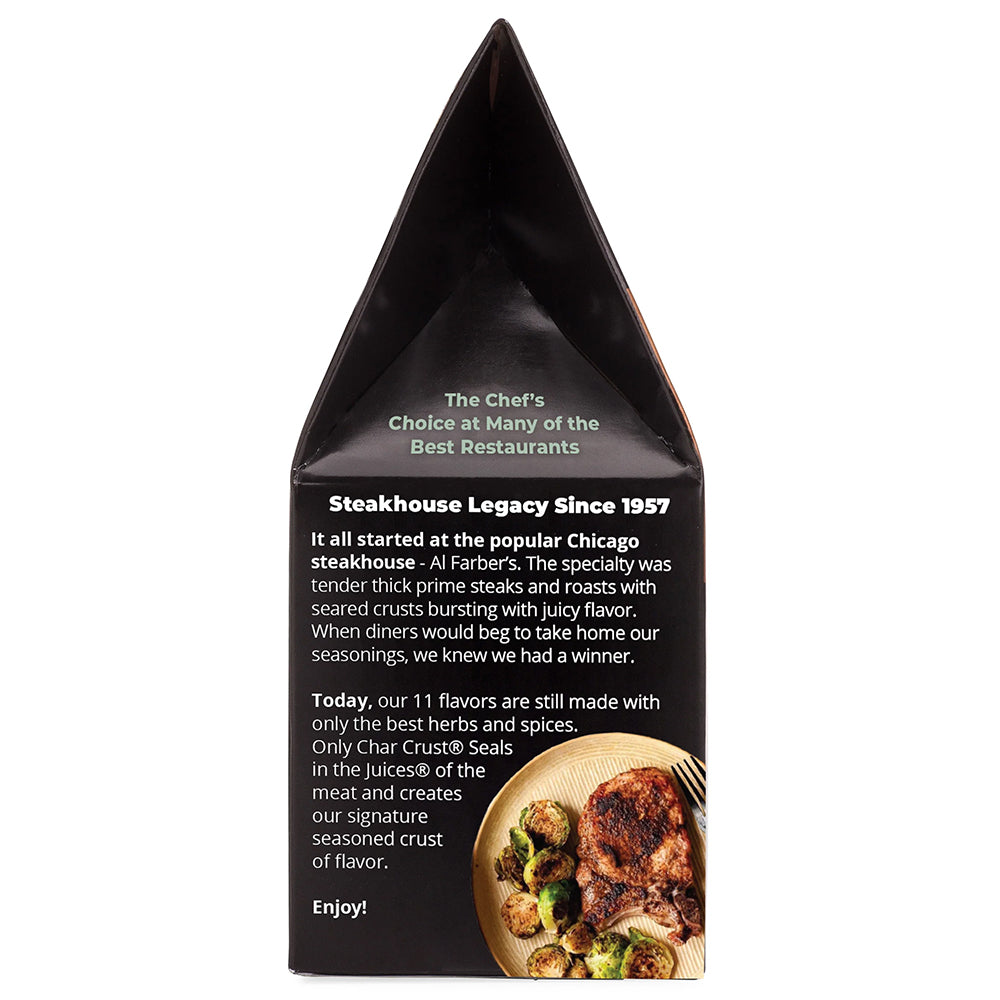 Char Crust Hickory and Molasses Dry Rub Seasoning 4 Oz Kosher Meat and Fish