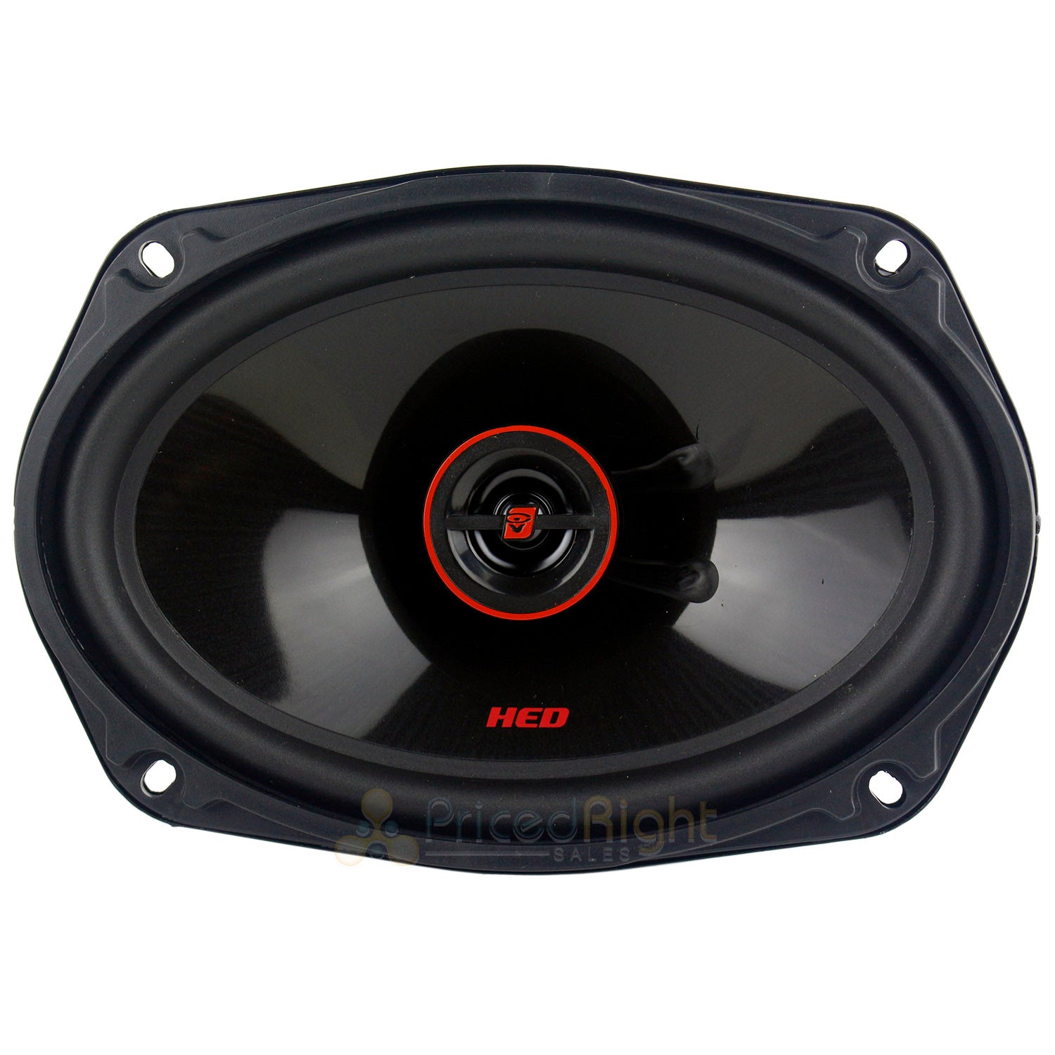 Cerwin Vega 6x9" 2-Way Coaxial Car Speakers with 4 Four Hole Box Enclosure H7692