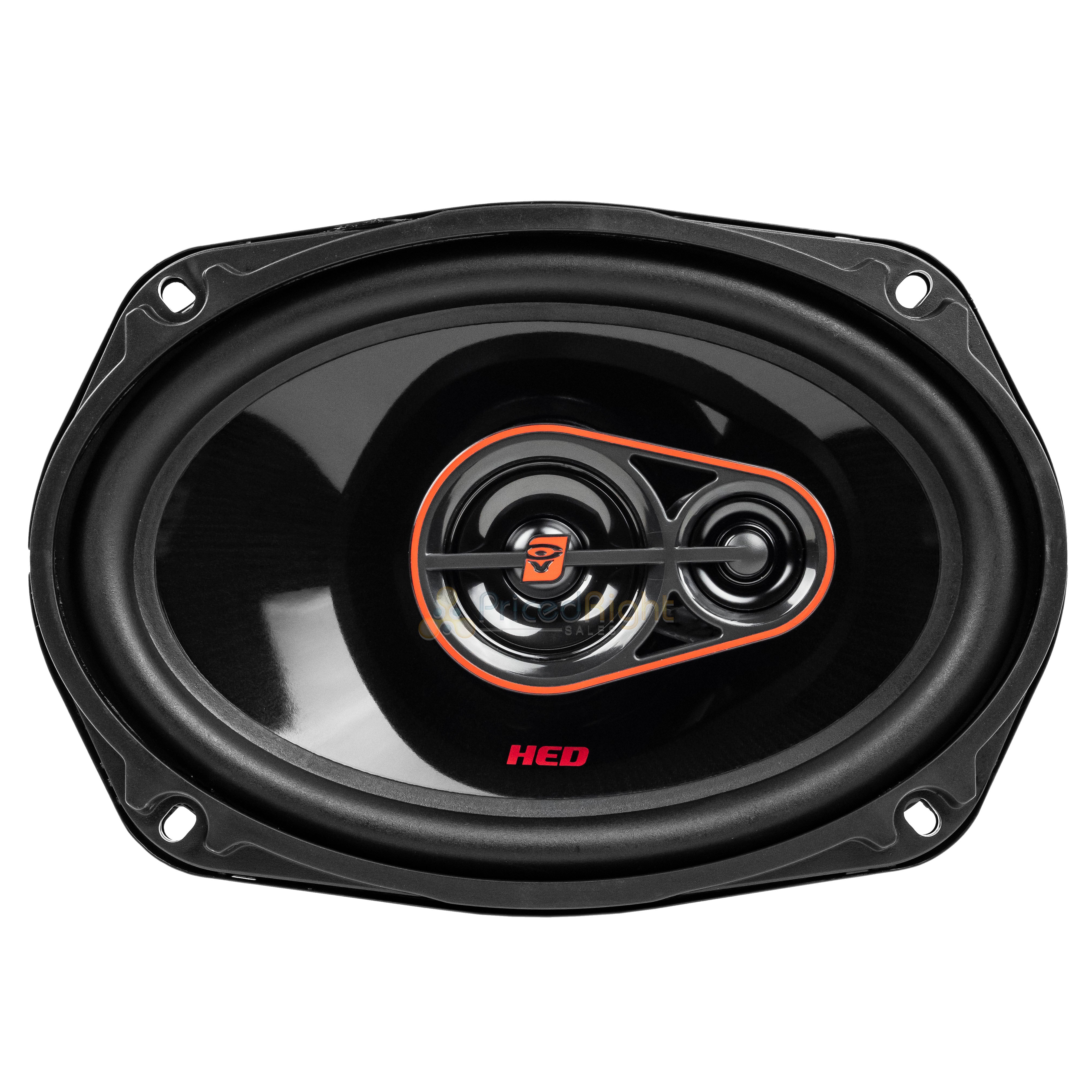 Cerwin Vega 6.5 and 6x9 3-Way Coaxial Speakers 4 Ohm HED Series H7653 H7693 Pack