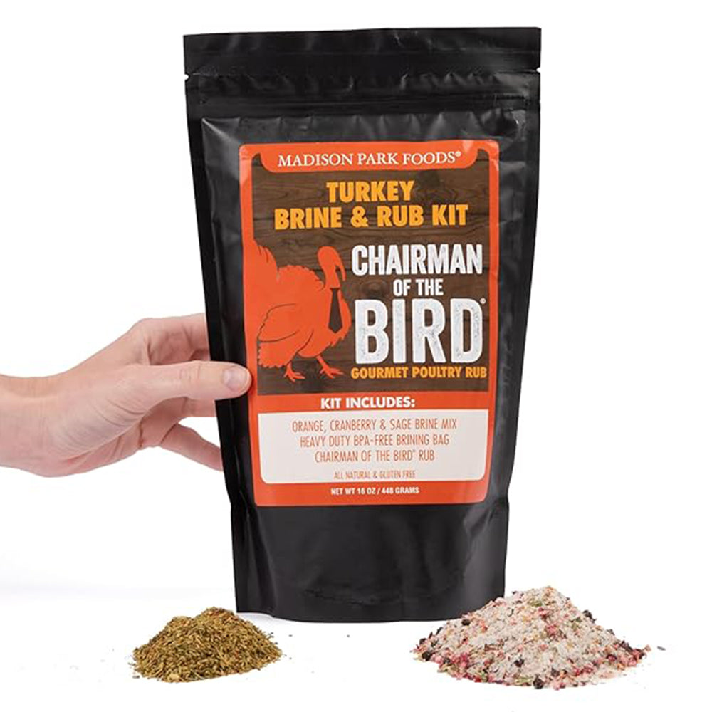 Chairman of the Bird Gourmet Turkey Brine Kit with Bag and Seasoning Rub