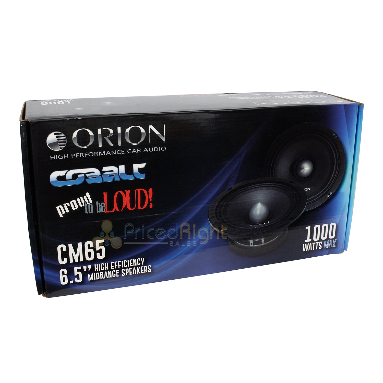 Orion 6.5" Midrange Speaker Pair 1000W Max 250W Rms 4 Ohm High Efficiency CM65