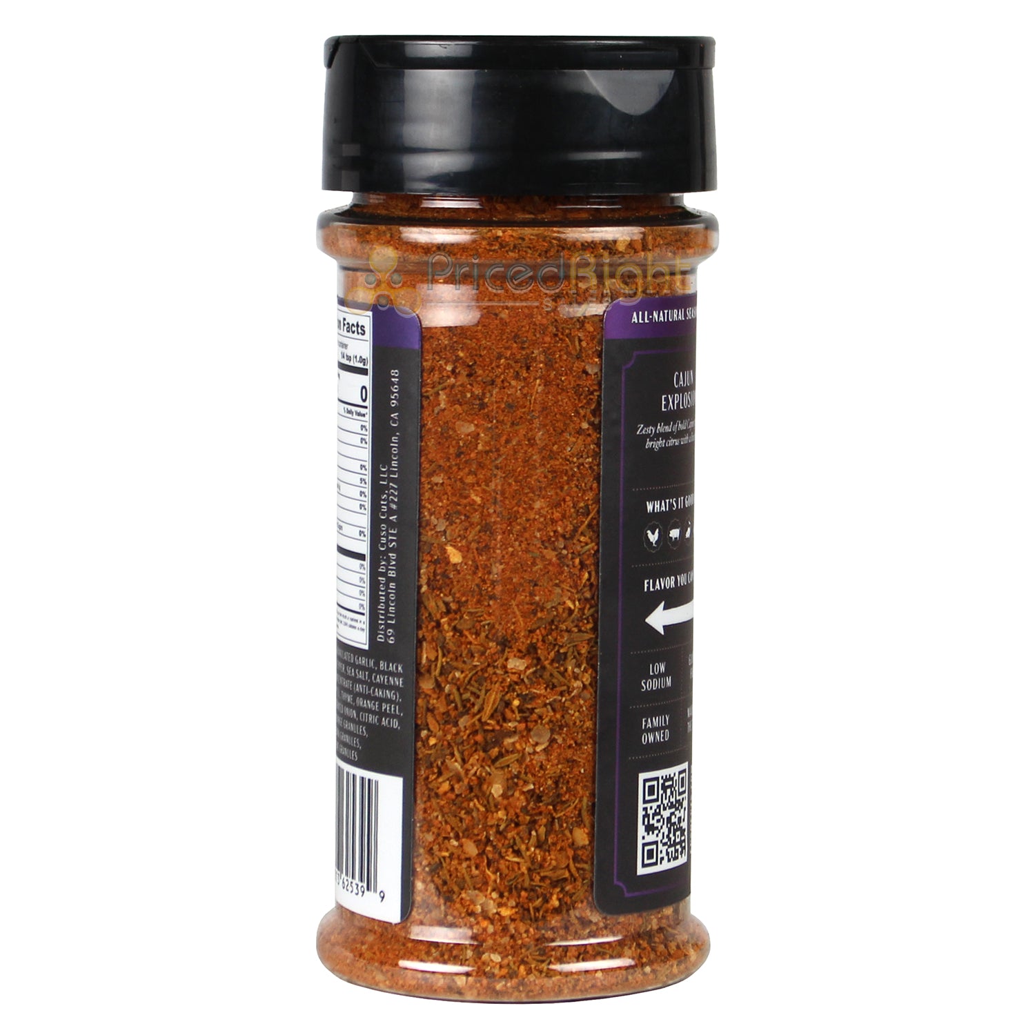 Cuso Cuts Cajun Explosion Seasoning 5oz Gluten Free Vegan All Natural CUSO-CAJUN