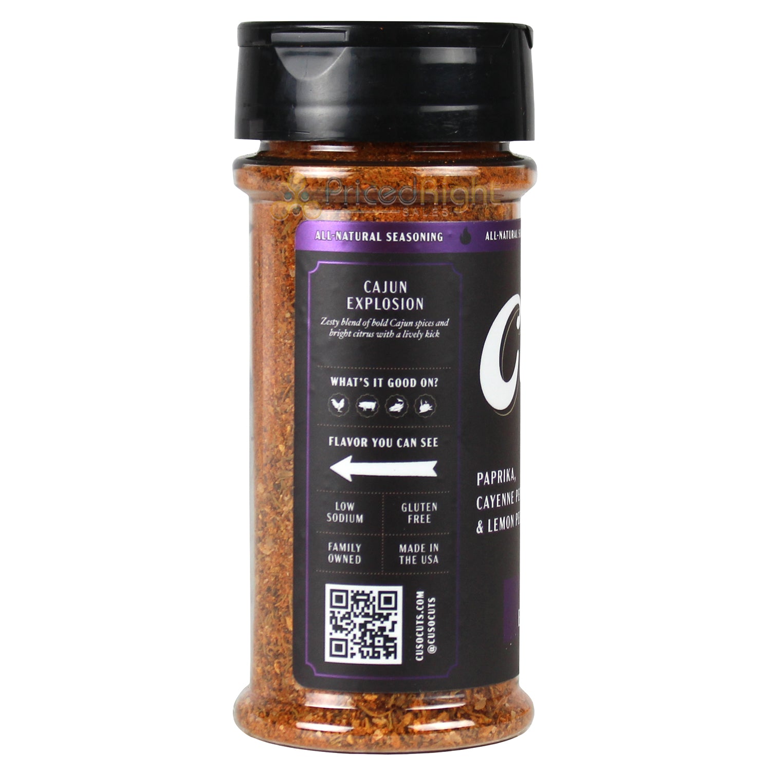 Cuso Cuts Cajun Explosion Seasoning 5oz Gluten Free Vegan All Natural CUSO-CAJUN