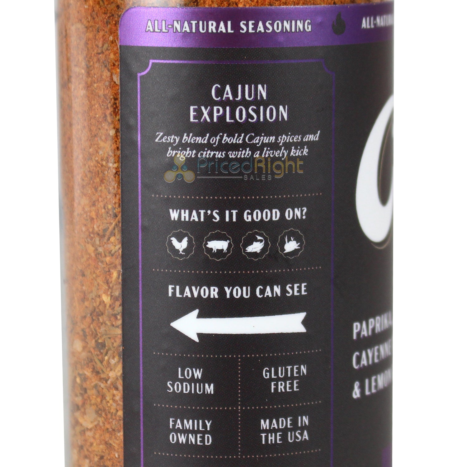 Cuso Cuts Cajun Explosion Seasoning 5oz Gluten Free Vegan All Natural CUSO-CAJUN