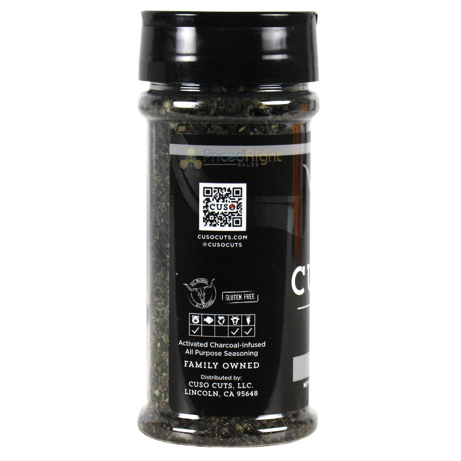 Cuso Cuts Dirt Seasoning Activated Charcoal Gluten Free Vegan Non GMO CUSO-DIRT