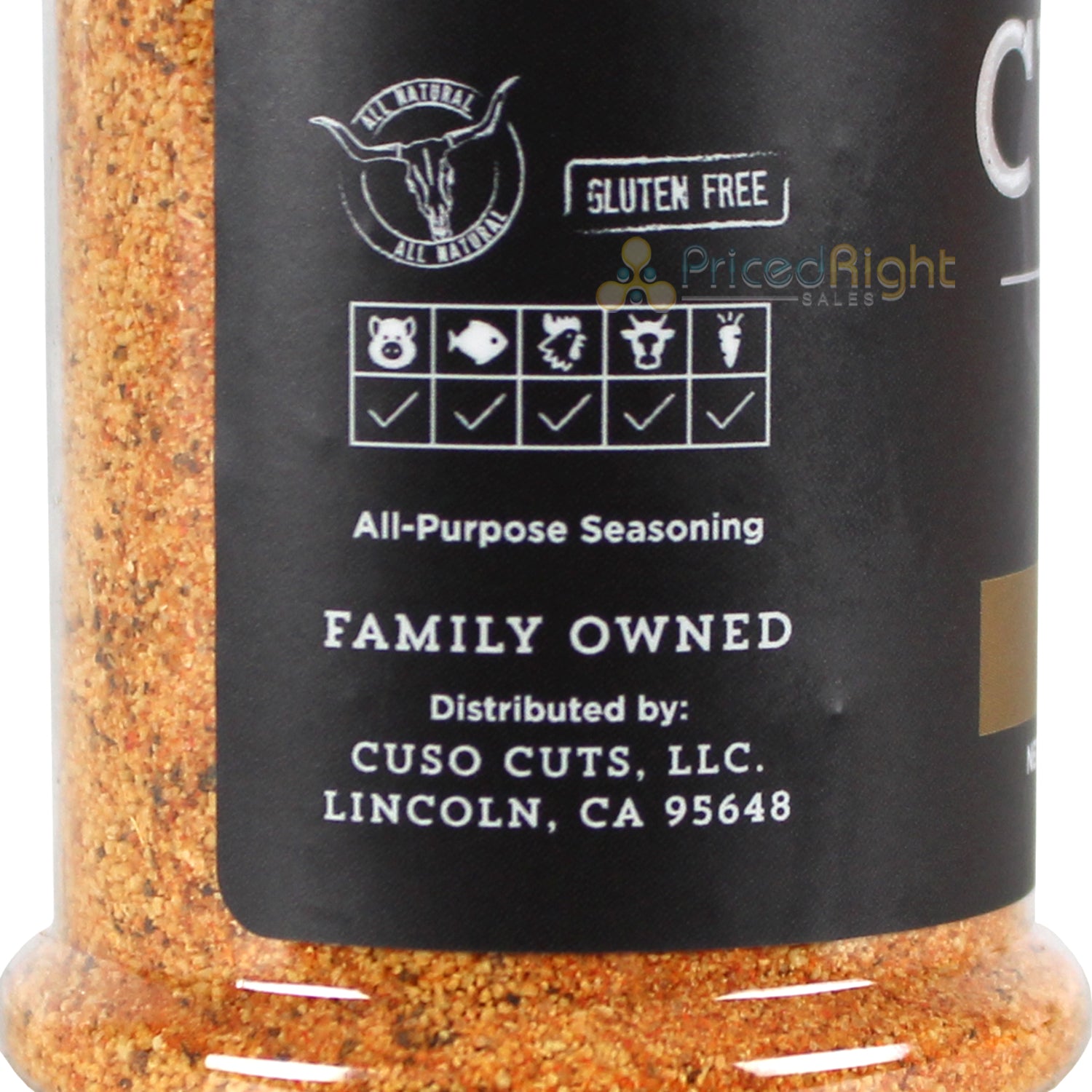 Cuso Cuts Dust Seasoning 5 Oz Gluten Free Vegan Non-GMO All Natural CUSO-DUST