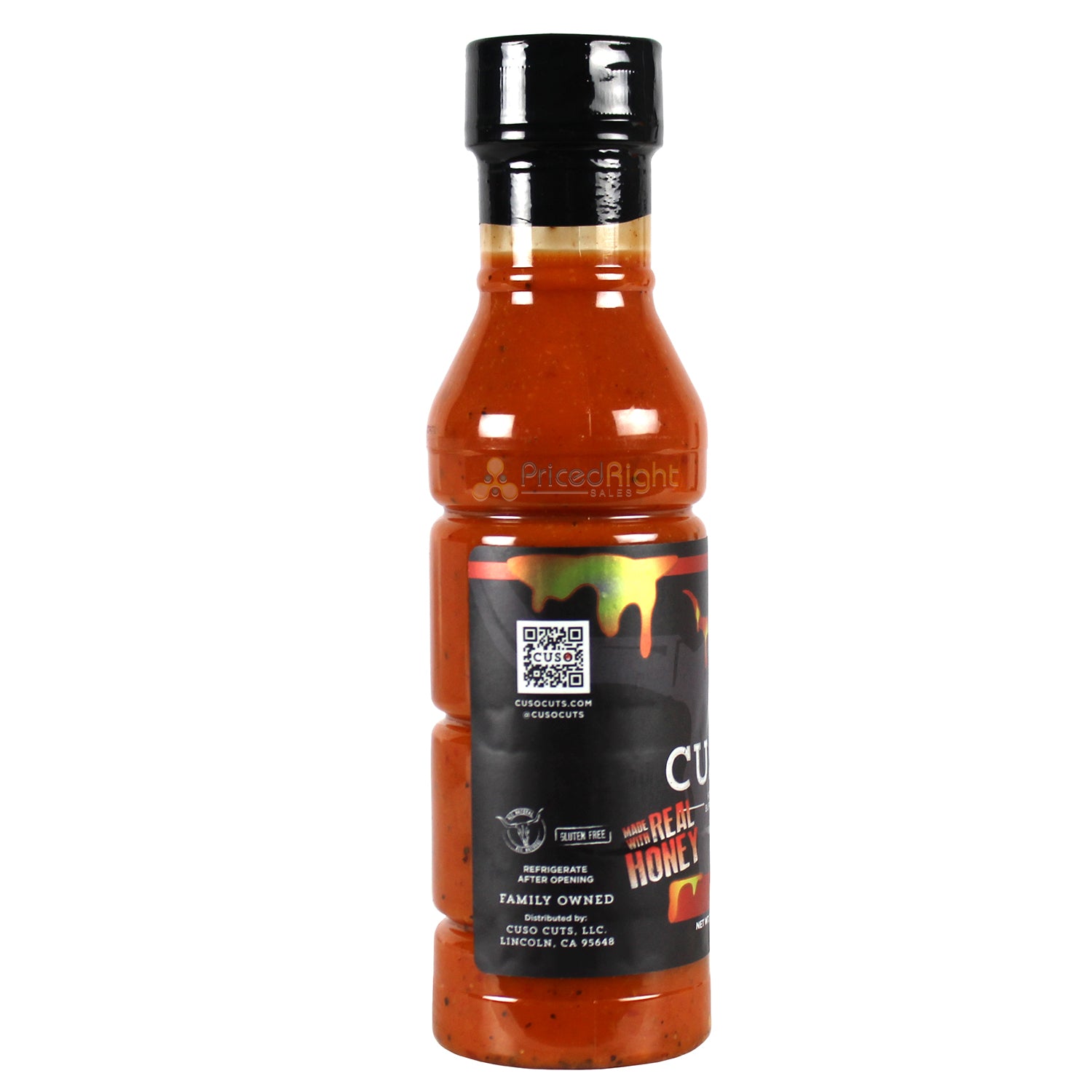 Cuso Cuts Lava Hot Honey Buffalo Sauce 12 Oz Gluten Free Low Calorie CUSO-LAVA