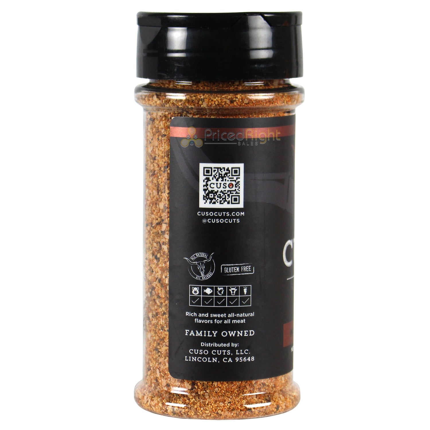 Cuso Cuts Maple Bourbon Seasoning 5 Oz Gluten Free Vegan All Natural CUSO-MAPLEB