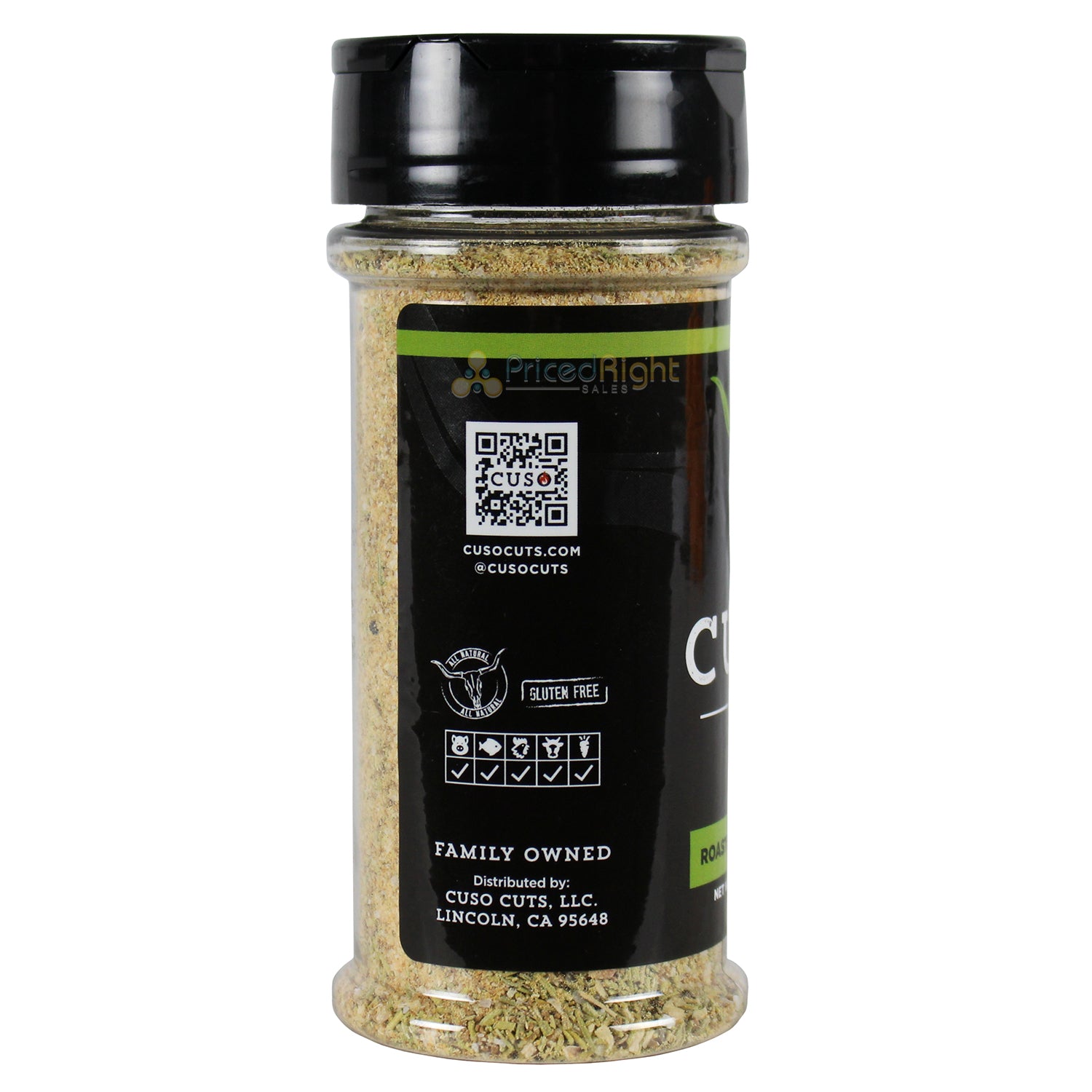 Cuso Cuts Roasted Garlic & Onion Seasoning 5 Oz Gluten Free Vegan CUSO-RGO