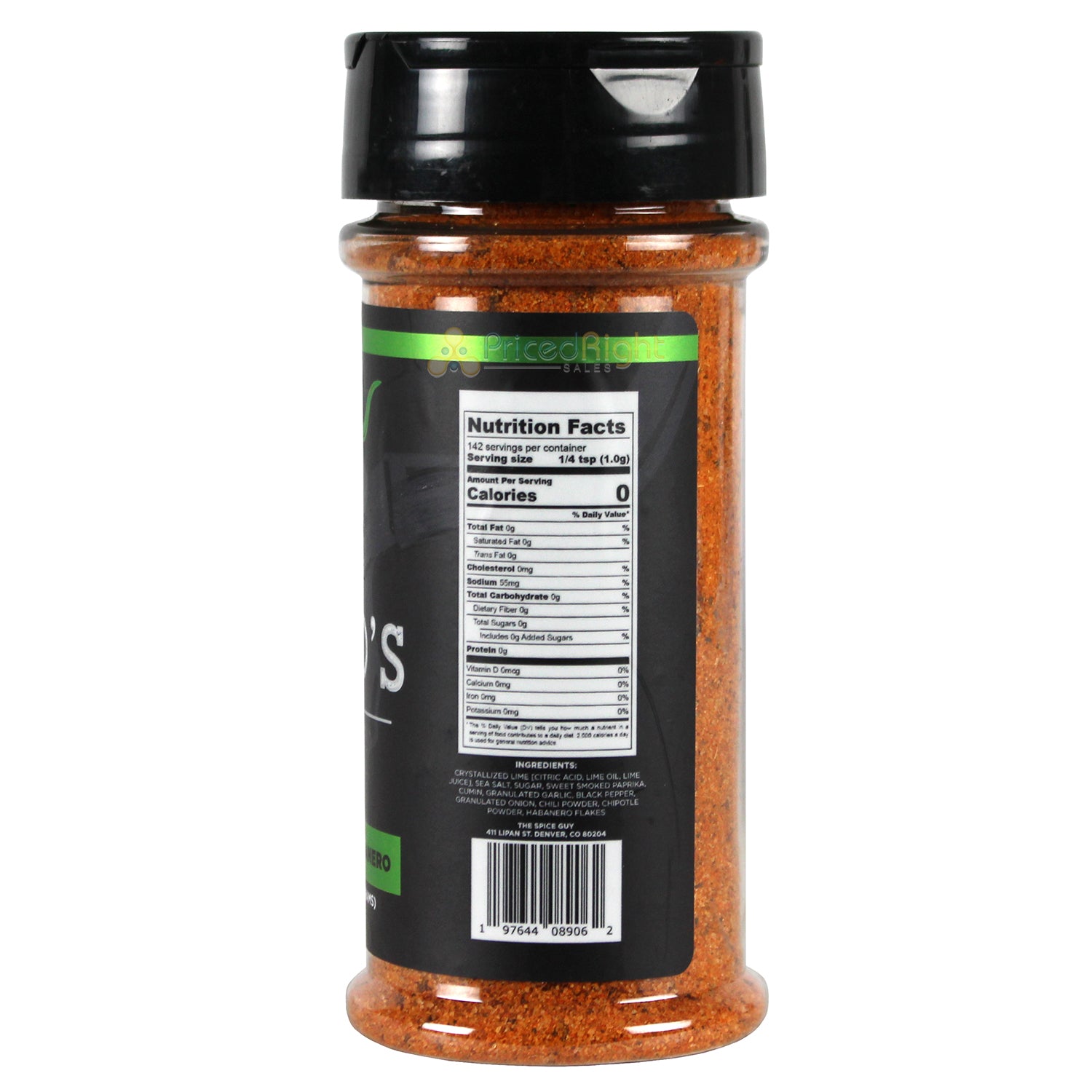 Cuso Cuts Tequila Lime Habanero Seasoning 5 Oz Gluten Free Vegan CUSO-TLIME