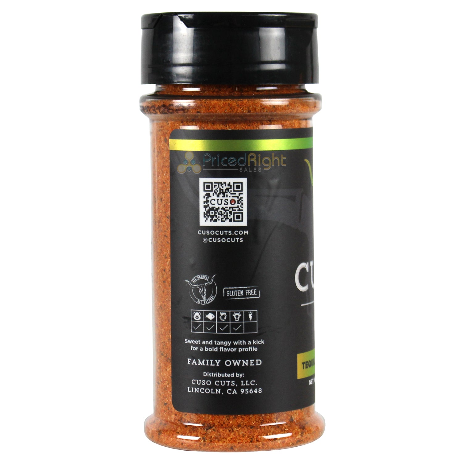 Cuso Cuts Tequila Lime Habanero Seasoning 5 Oz Gluten Free Vegan CUSO-TLIME