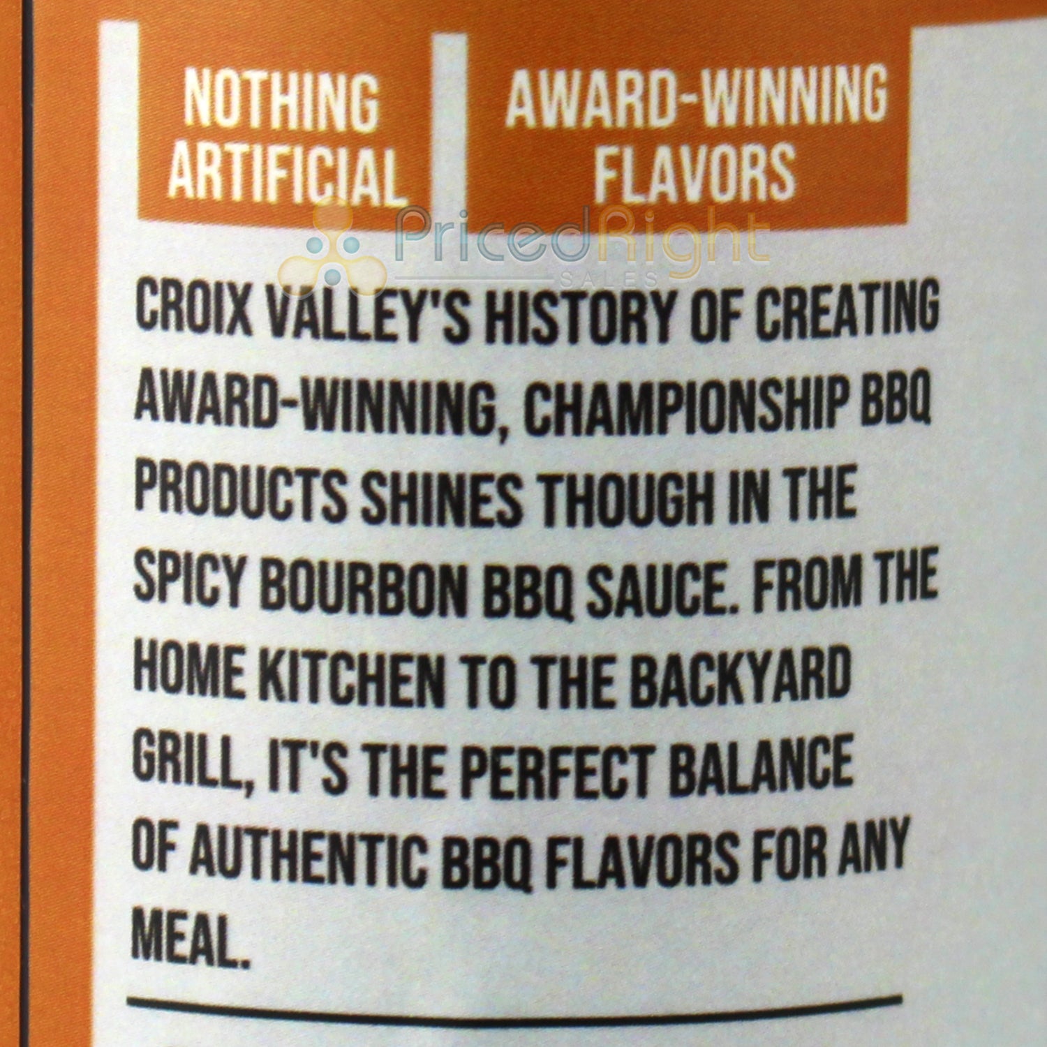 Croix Valley Foods Foundry Series Spicy Bourbon BBQ Sauce 15 Oz Gluten Free