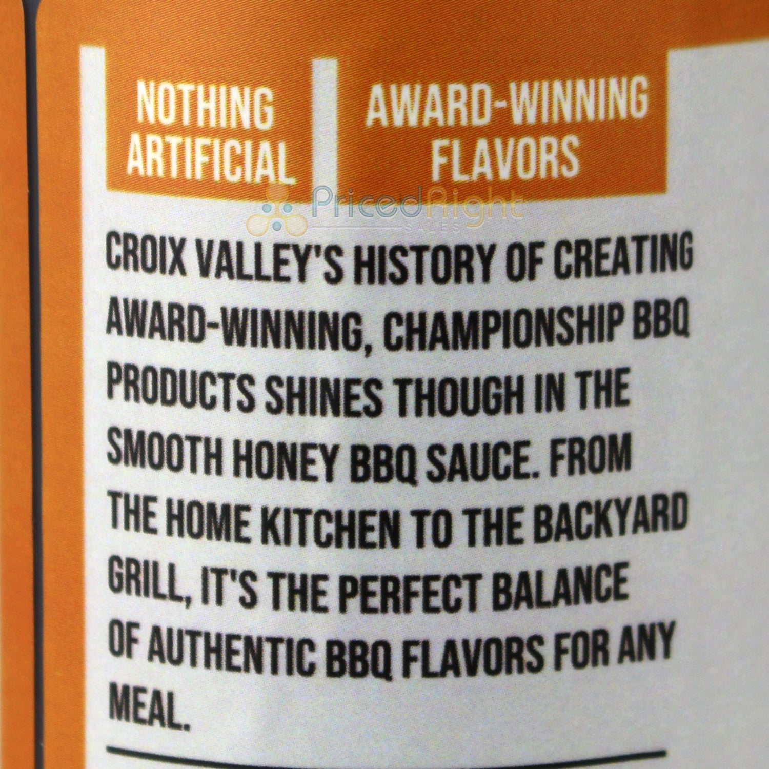 Croix Valley Foods Foundry Series Smooth Honey BBQ Sauce 13.5 Oz Gluten Free