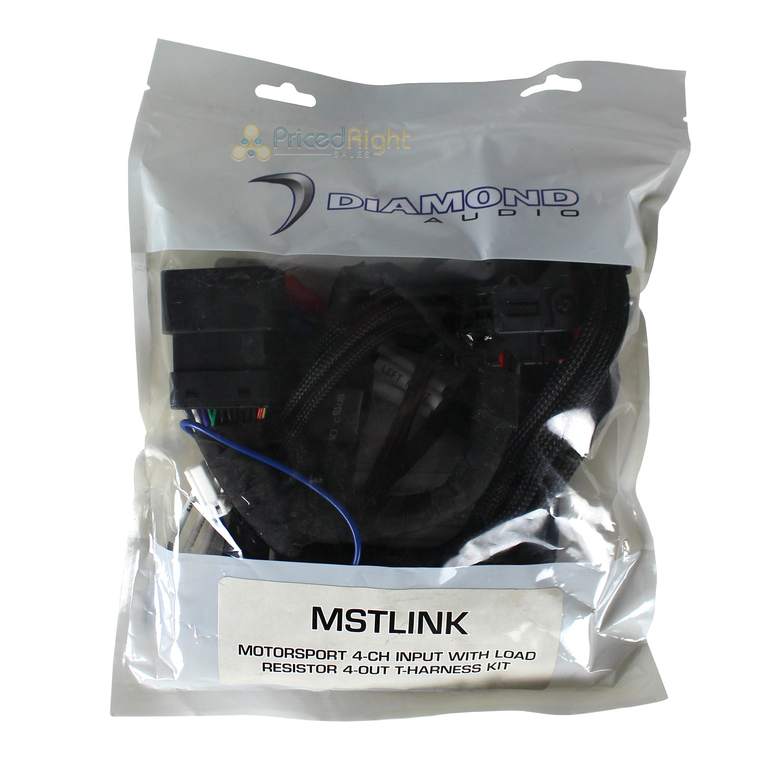 Diamond Audio Motorsport 4-CH Input with Load Resistor 4-0 Out T Harness MSTLINK