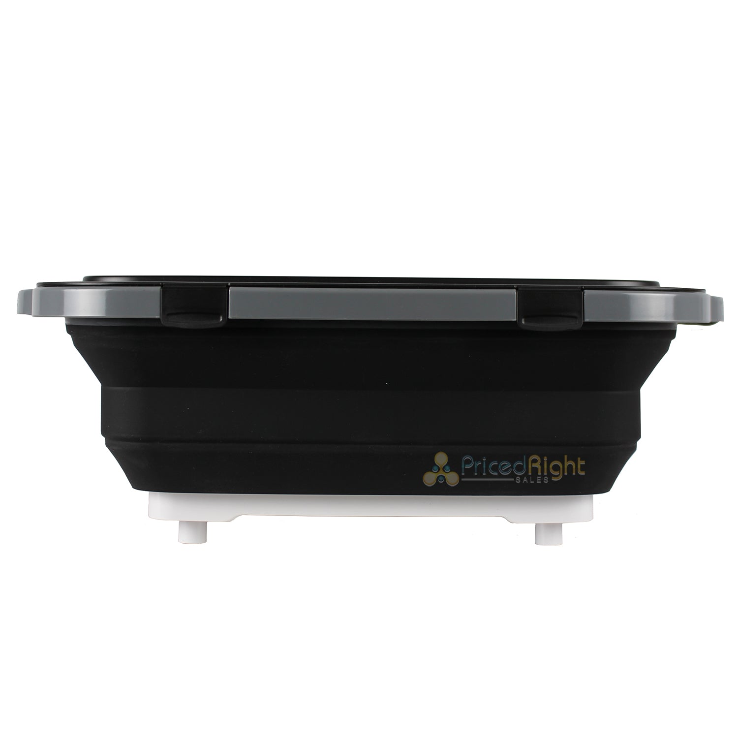 Drip EZ Large BBQ Prep Tub With Locking Lid V2 Black 20"x16.25"x5.5"  TUBV2-1-BL