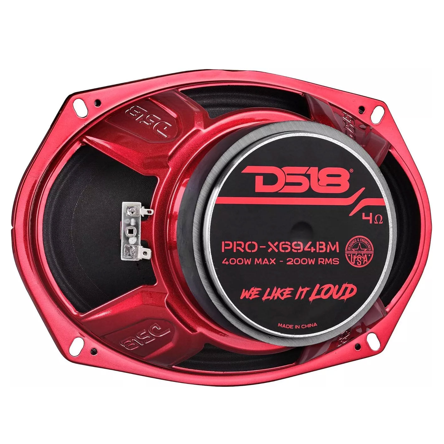 4 Pack DS18 6x9" Midrange Loudspeaker 400 Watts Max 4 Ohm Car Audio PRO-X694BM