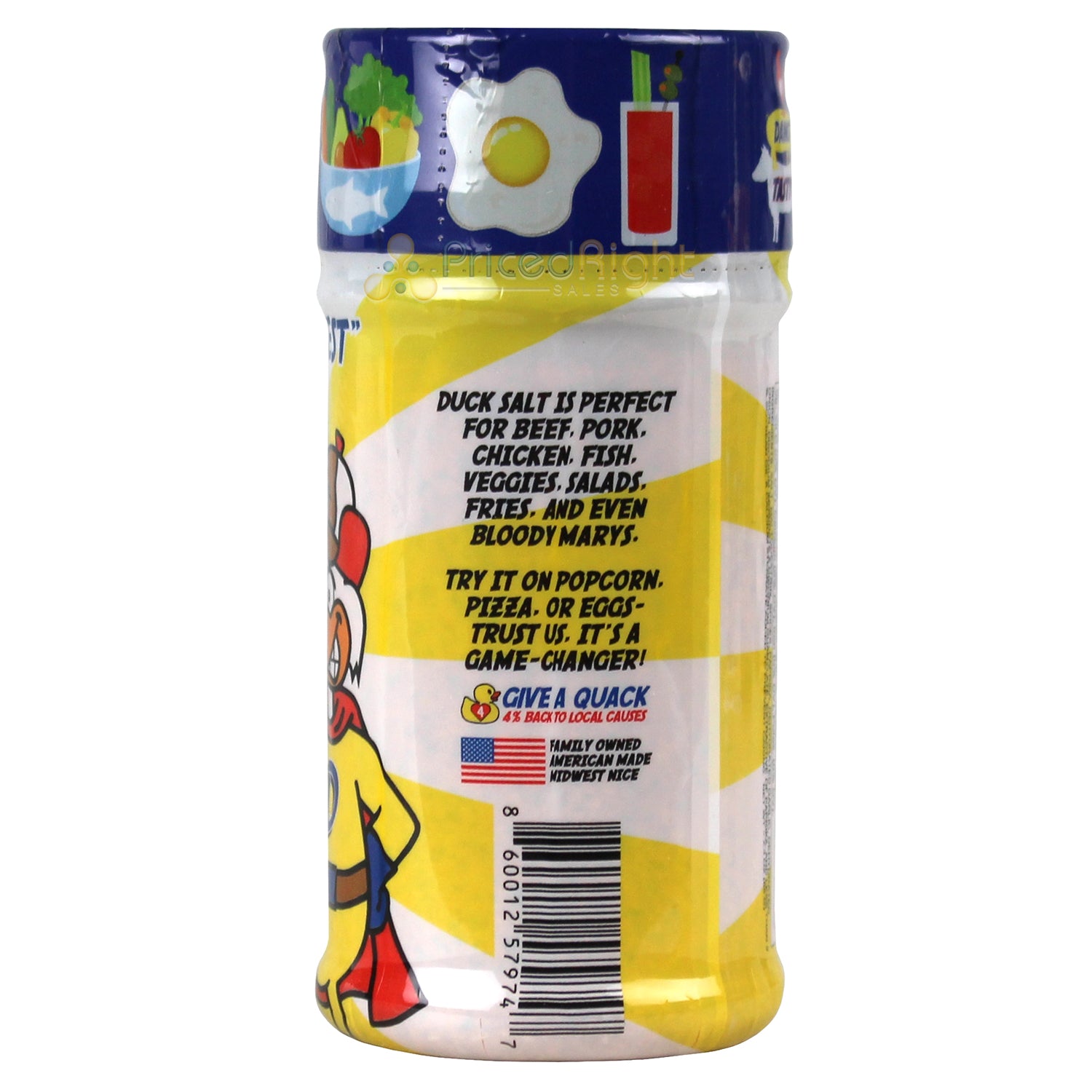 Duck Salt All Purpose Seasoning 2.3 Oz Gluten Free Sugar Free No MSG DSALT