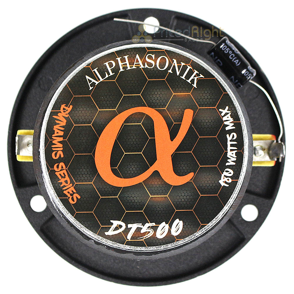 Alphasonik 3.5" Bullet Tweeters 180 Watts Max 4 Ohm Dynamis Series DT500 Pair