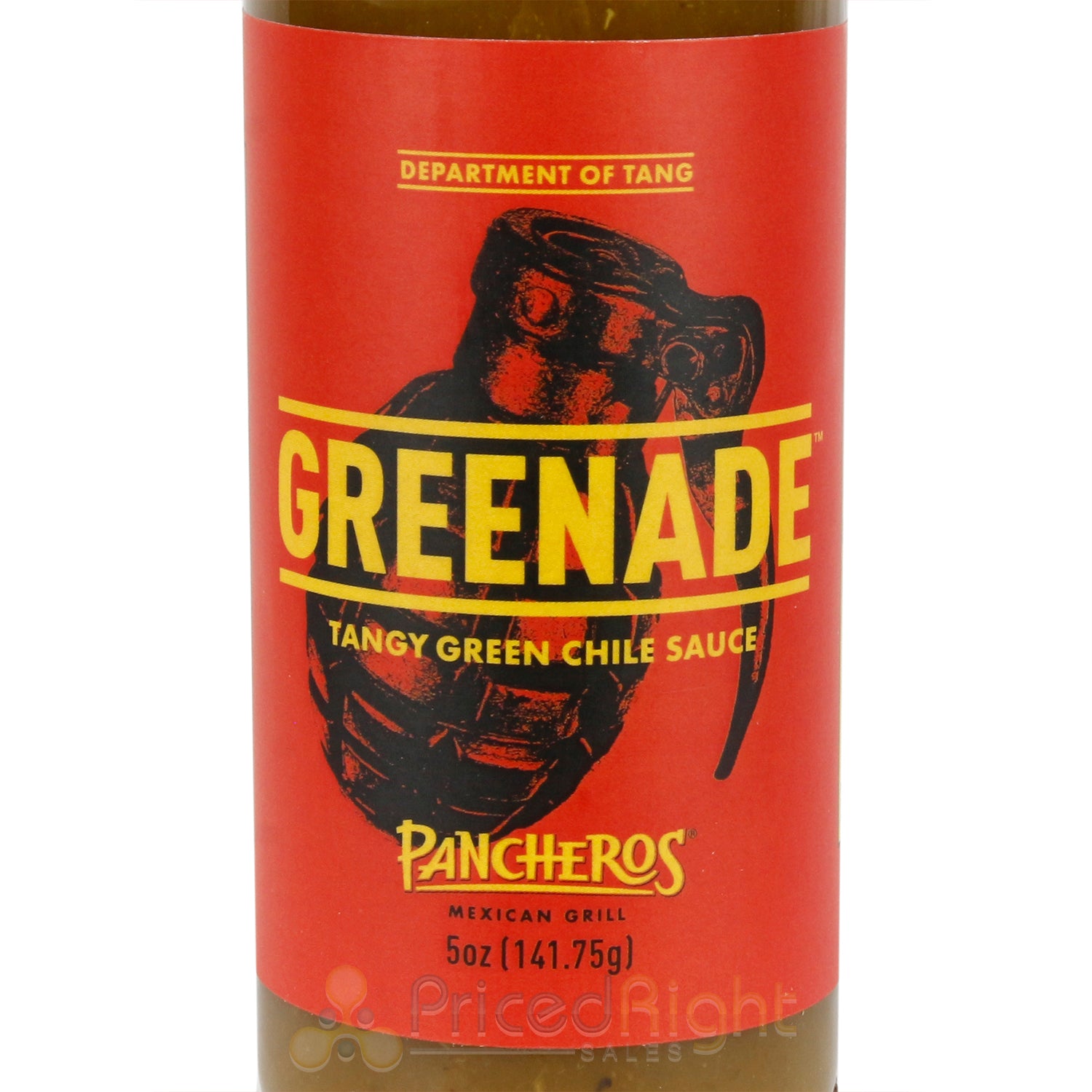 Panchero's Greenade All-Natural Hot Sauce With Jalapeno And Citrus Flavors 5oz