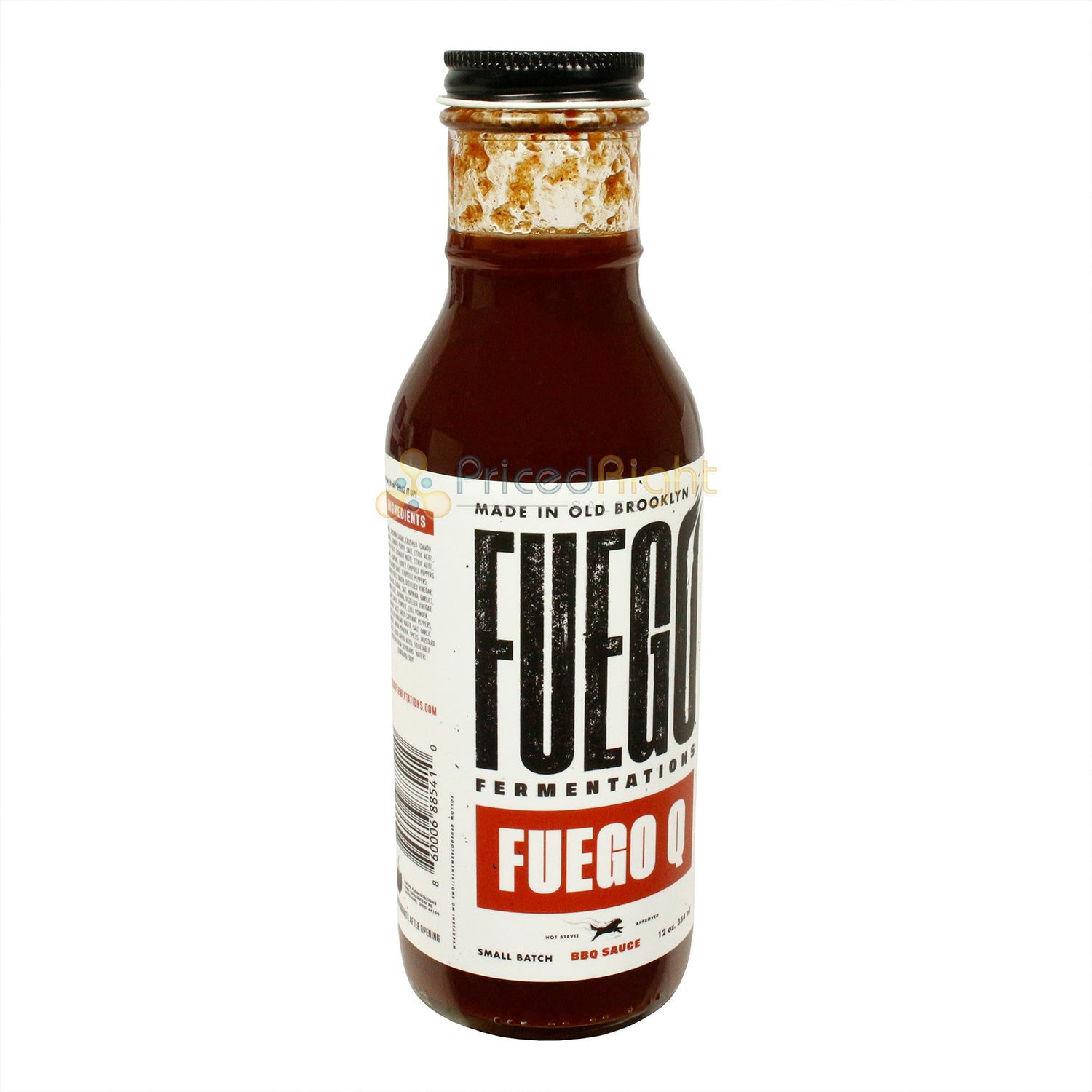 Fuego Fermentations Fuego Q BBQ Sauce Sweet & Savory Gluten Free Vegan 12 Ounce