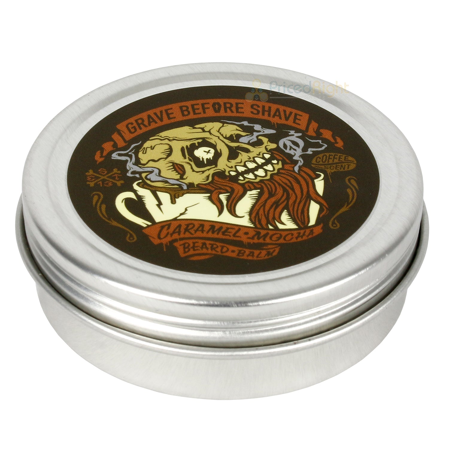 Grave Before Shave Handcrafted Beard Balm Caramel Mocha Coffee Scent 2 Ounce