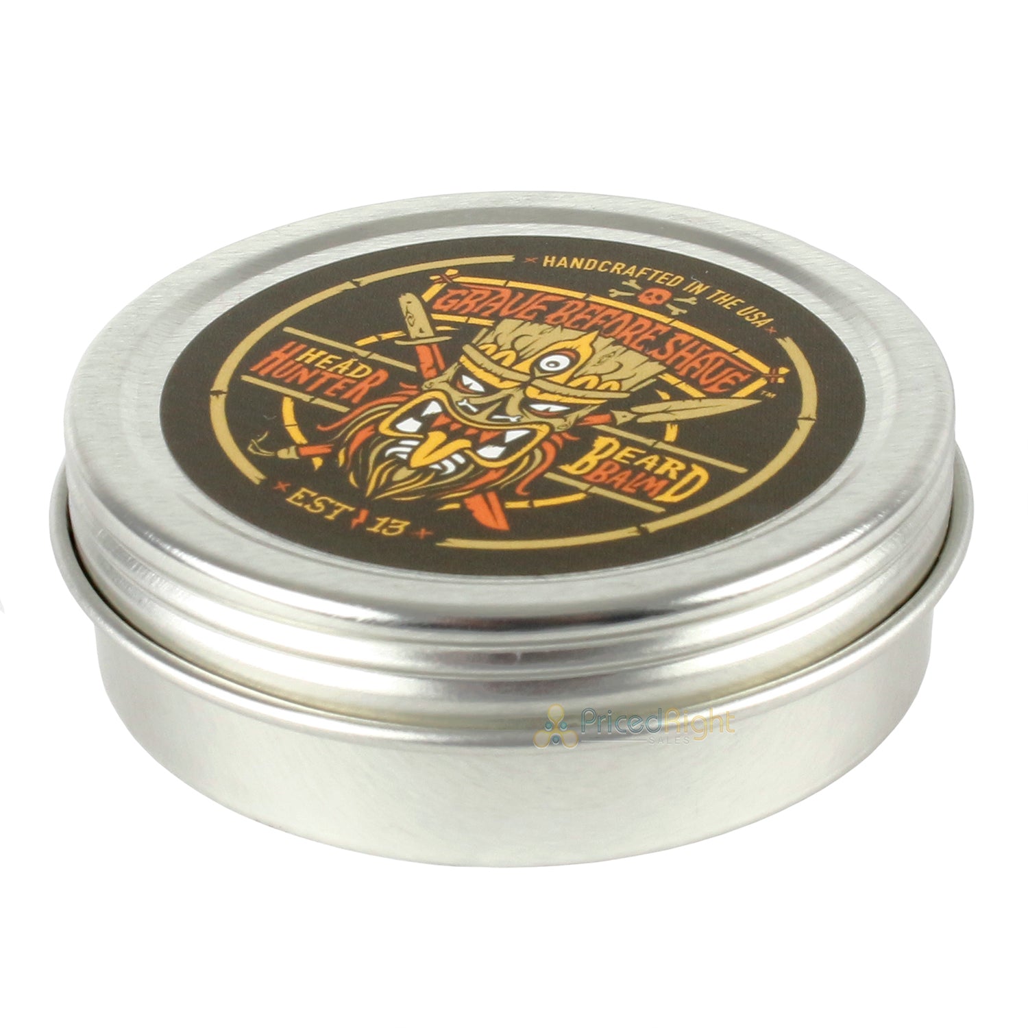 Grave Before Shave Handcrafted Beard Balm Head Hunter Blend Tropical Summer 2 Oz
