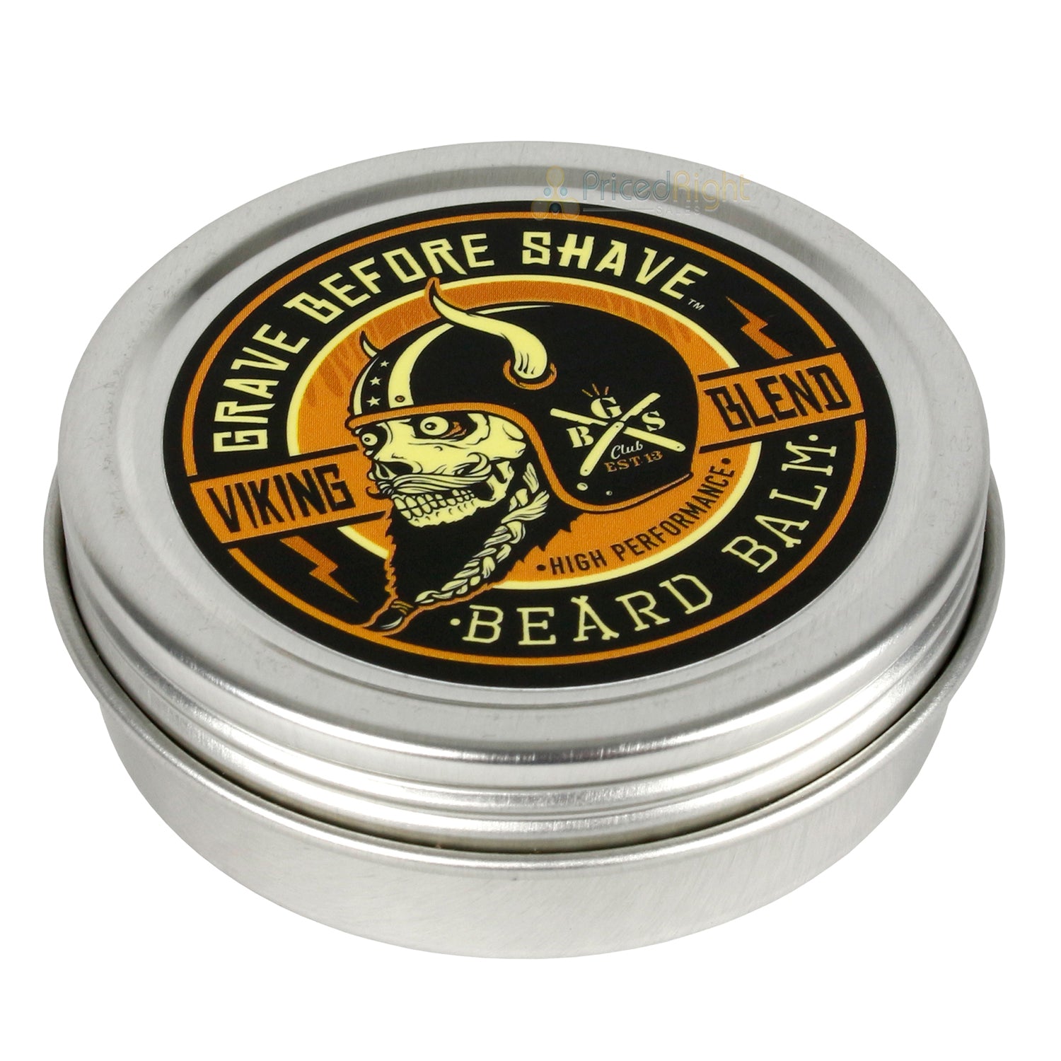 Grave Before Shave Handcrafted Beard Balm Viking Blend Strong Hold Unscented 2oz
