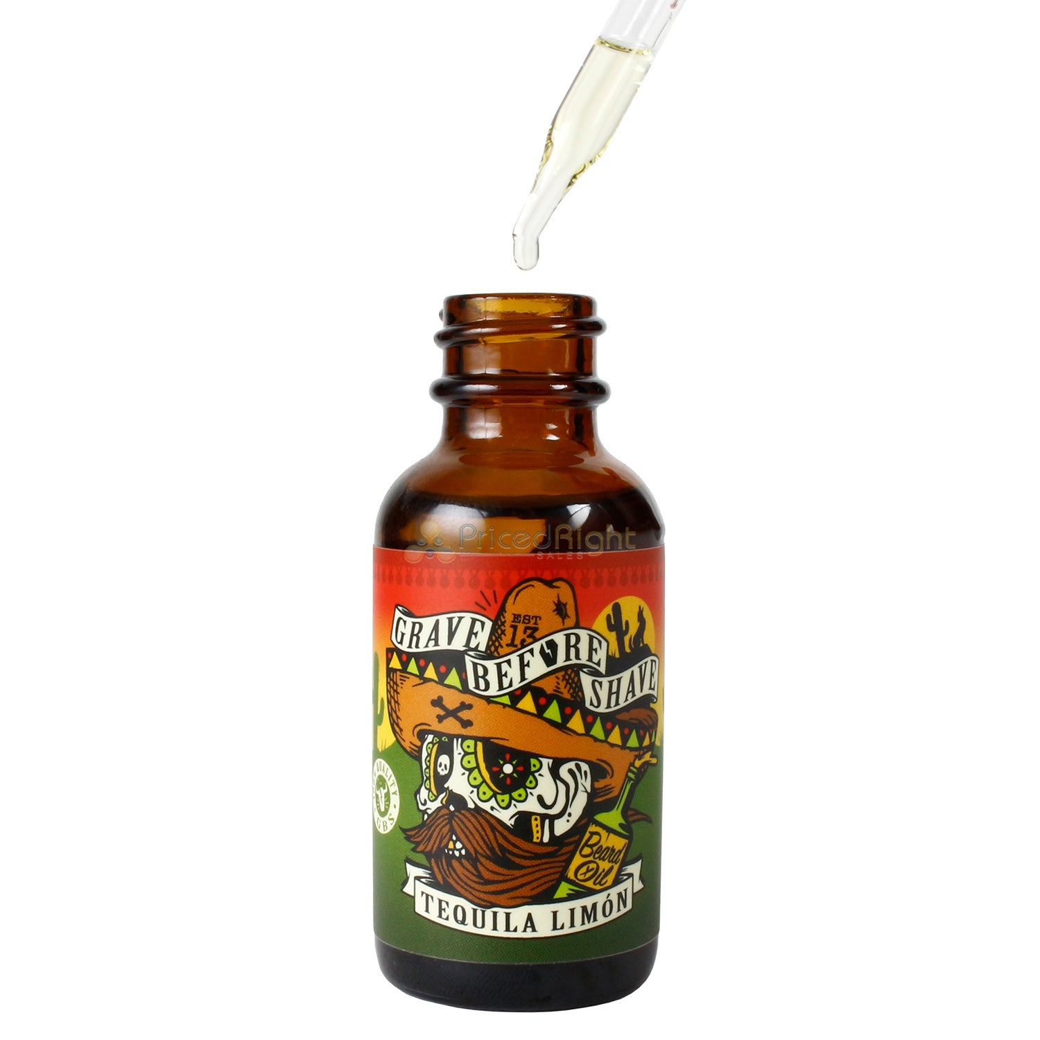 Grave Before Shave Beard & Mustache Oil Conditioner Tequila Limon Blend 1 Fl Oz