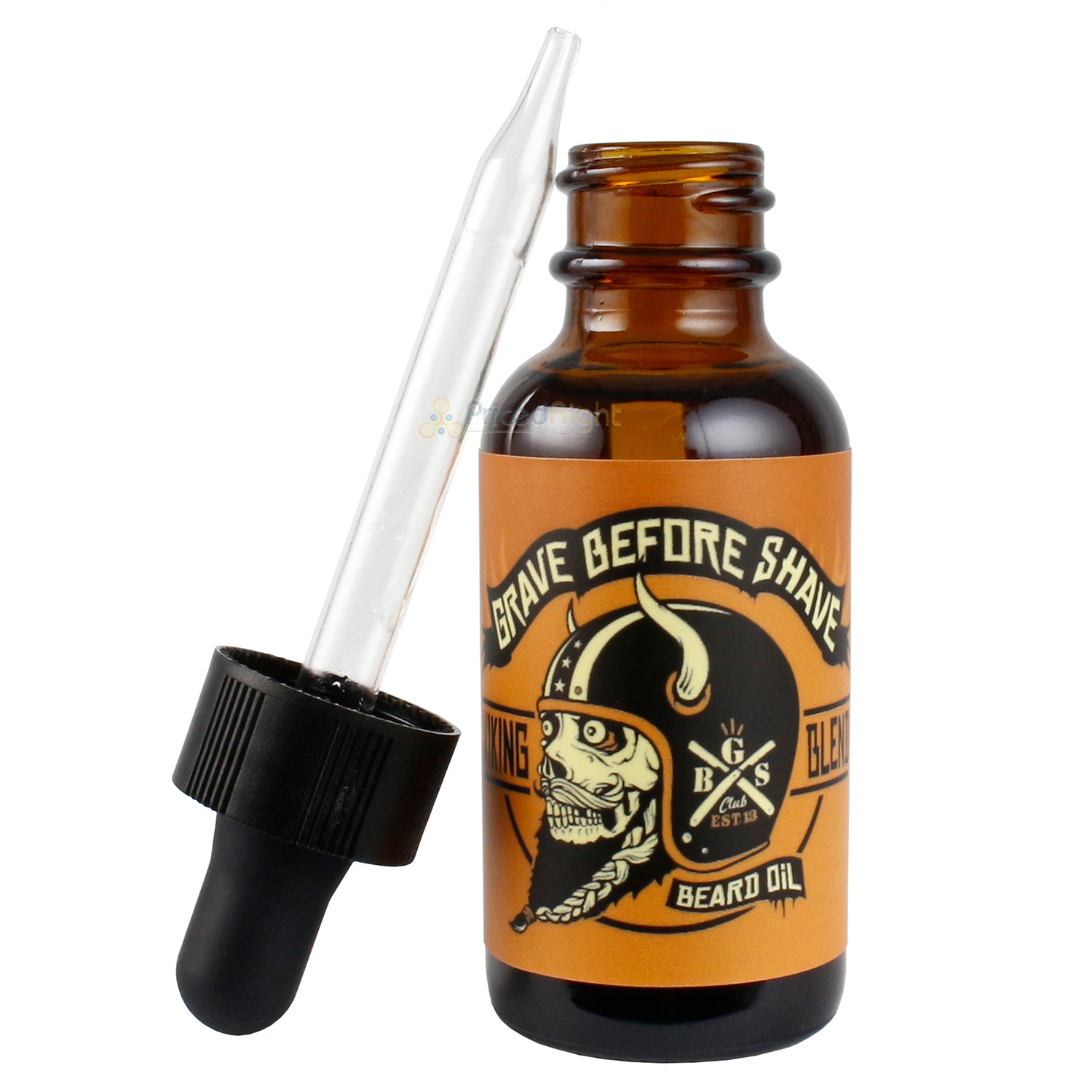 Grave Before Shave Beard & Mustache Oil Conditioner Viking Blend Dropper 1 Oz