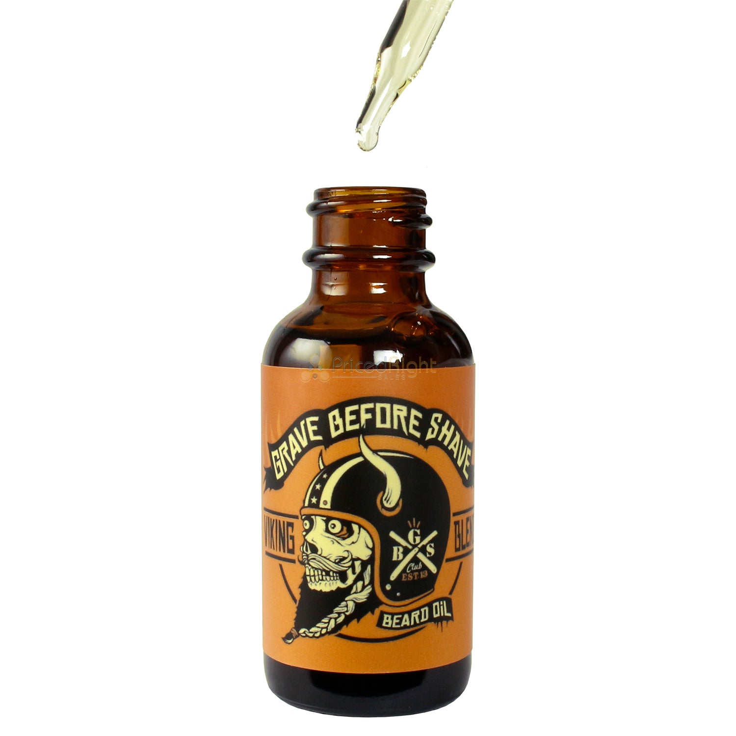 Grave Before Shave Beard & Mustache Oil Conditioner Viking Blend Dropper 1 Oz