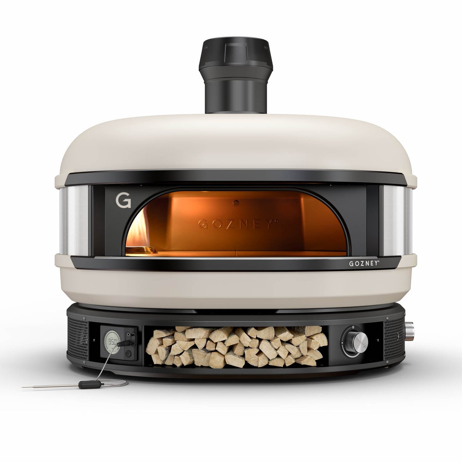 Gozney Dome Dual Fuel Pizza Oven LPG Bone-Colored Domed Countertop Pizza Oven