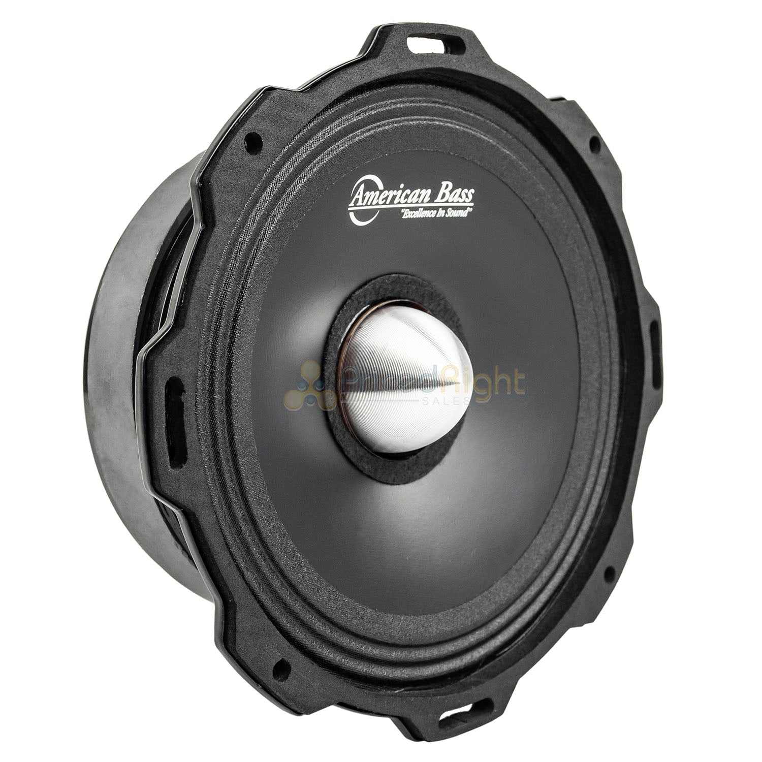 American Bass 6.5" Mid Range Speaker 650W Max Car Audio GF-605-FL-MR 4 Pack