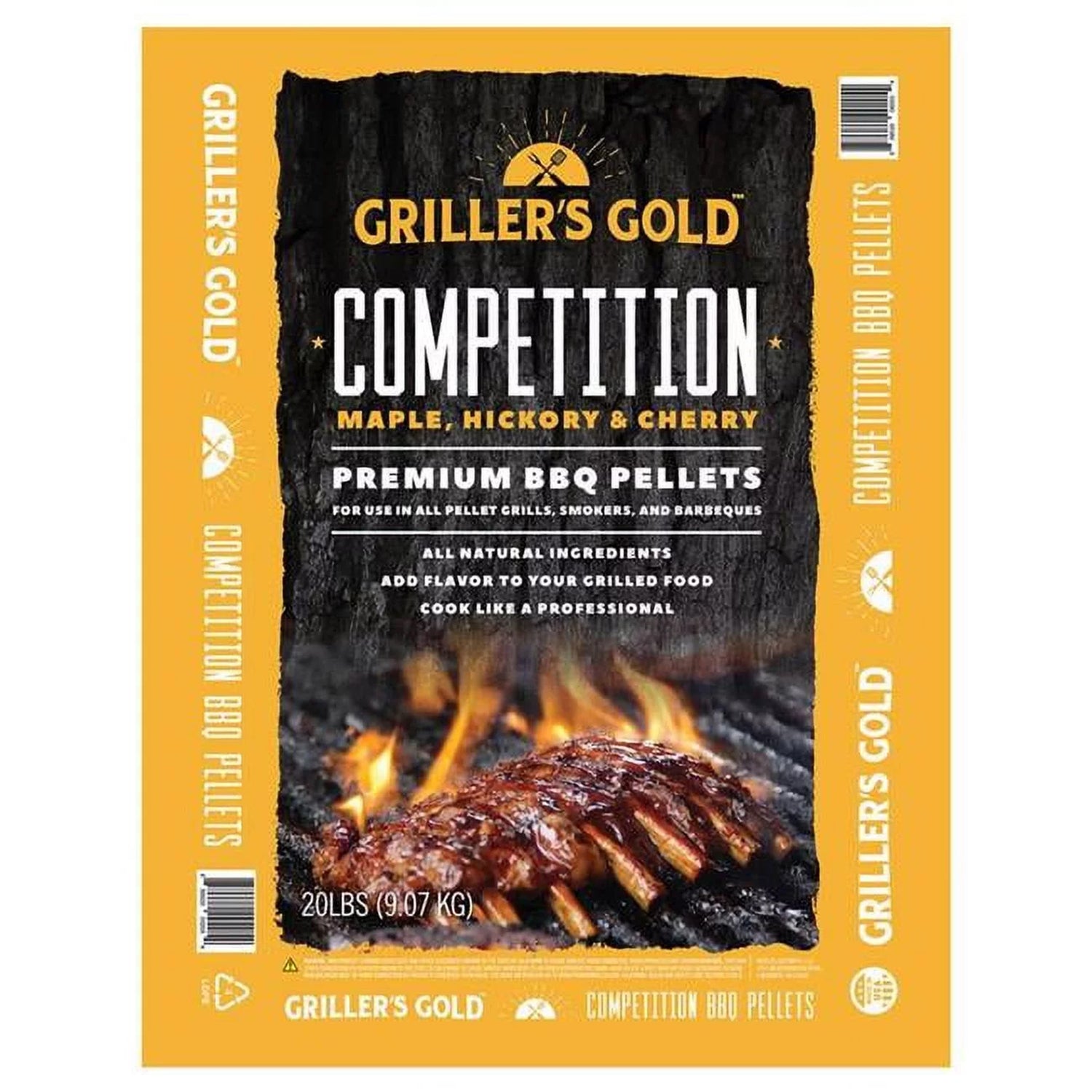 Griller's Gold Competition Blend Maple Hickory & Cherry Premium BBQ Pellets 20lb