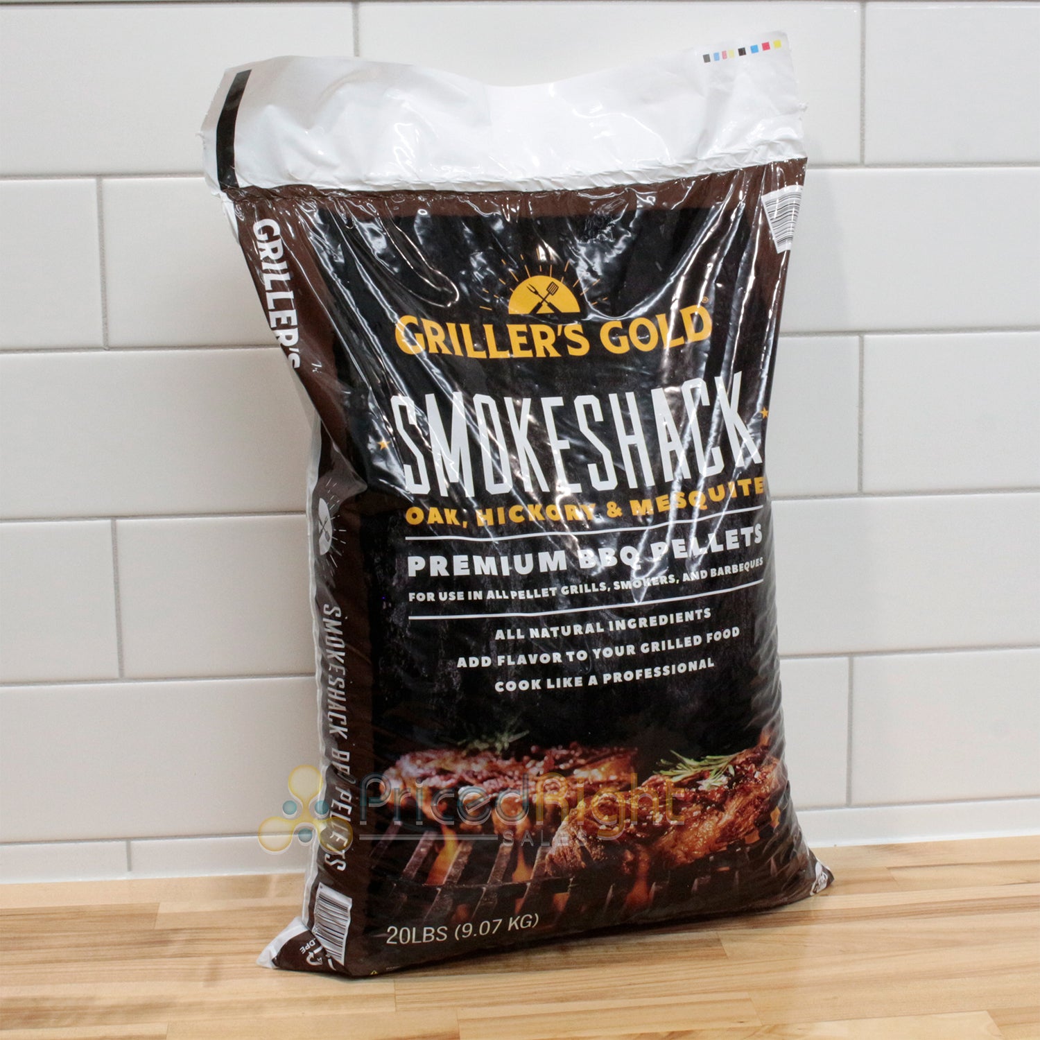 Griller's Gold Smokeshack BBQ Pellets Oak Hickory Mesquite All Natural 20lb