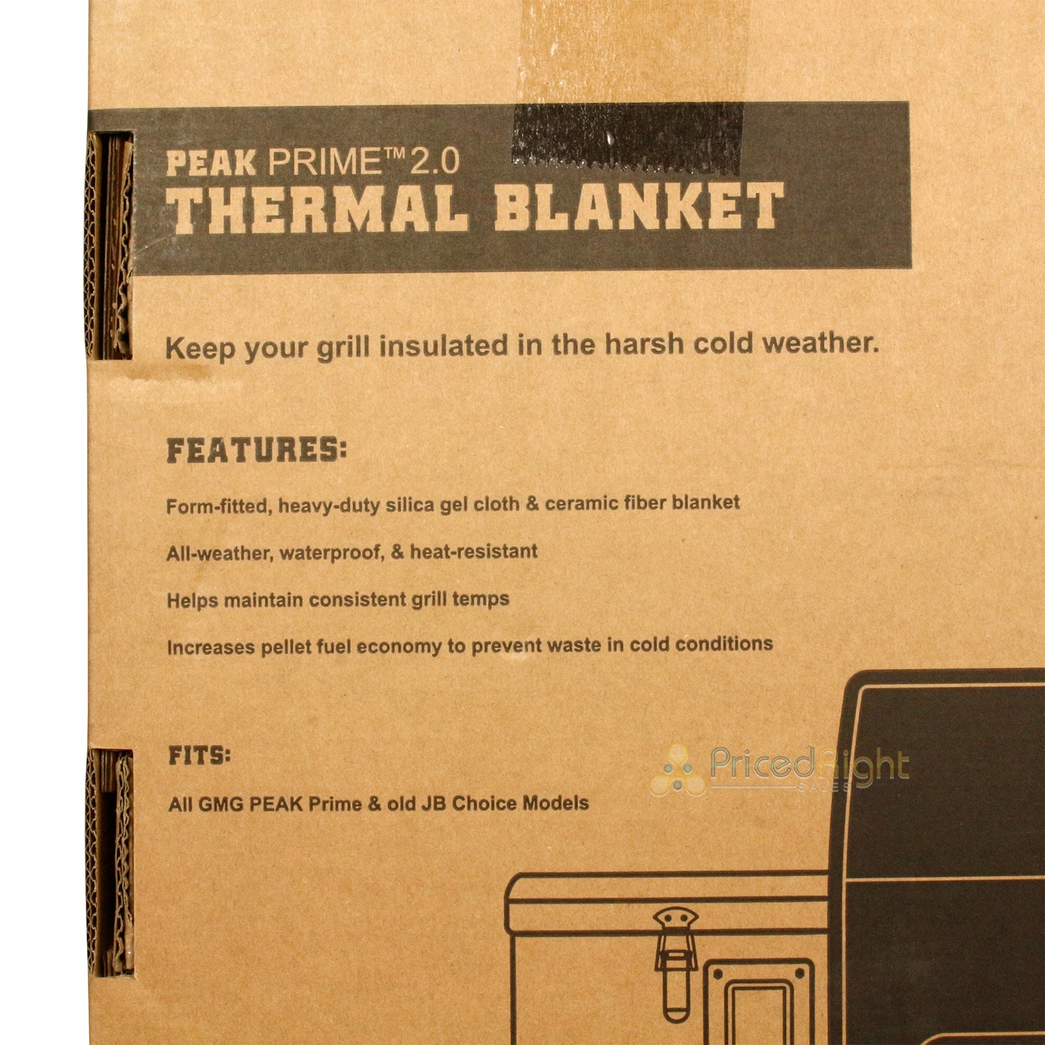 Green Mountain Grills Thermal Blanket for Peak Prime & JB Choice Models Black