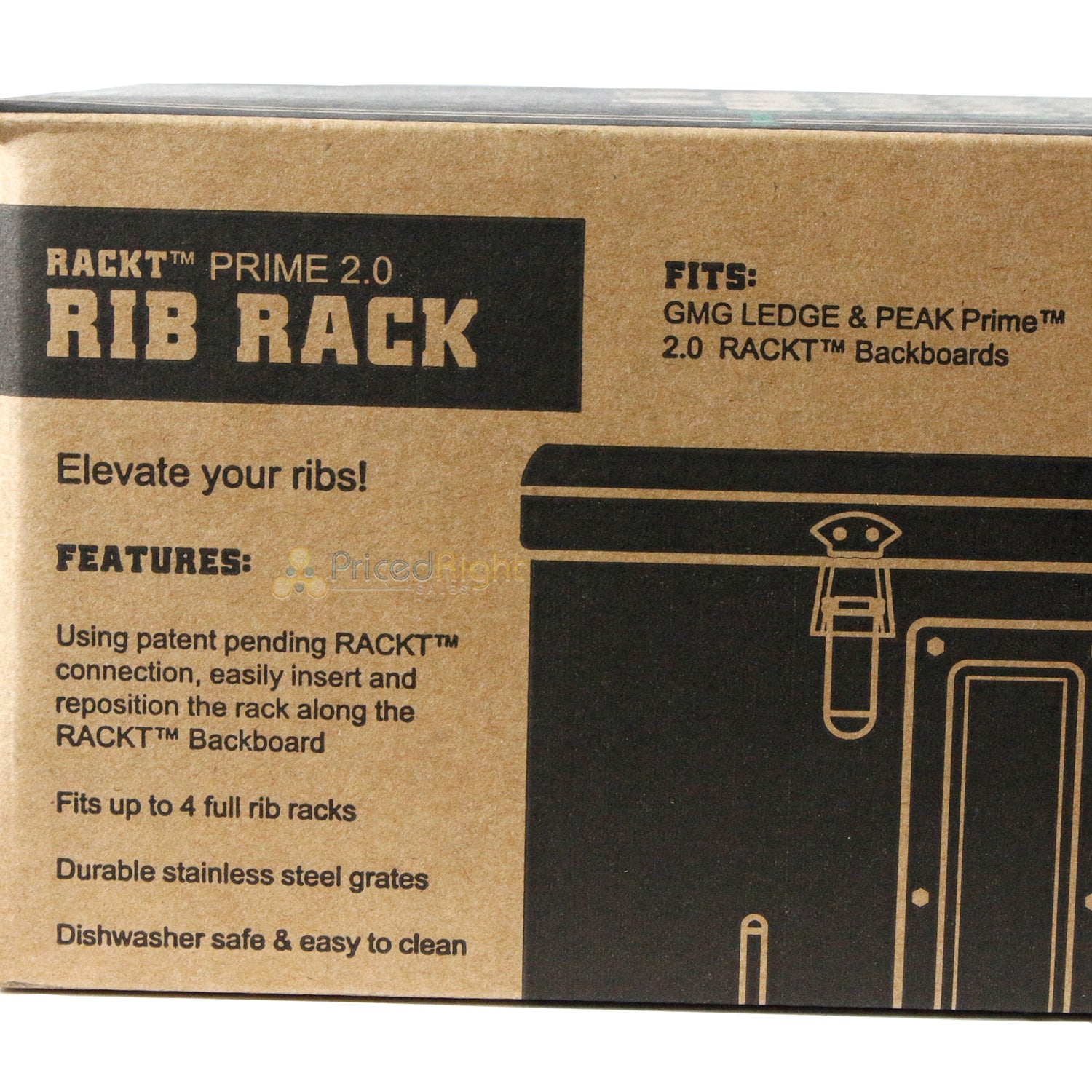 Green Mountain Grills RACKT Rib Rack Module for Ledge Peak Prime 2.0 Backboards