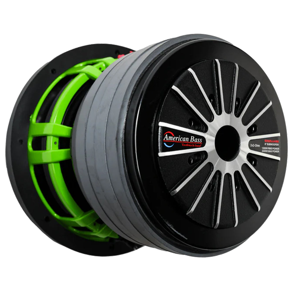 8" American Bass Godzilla 4 Ohm Dual Voice Coil Subwoofer 1200W RMS GODZILLA-844