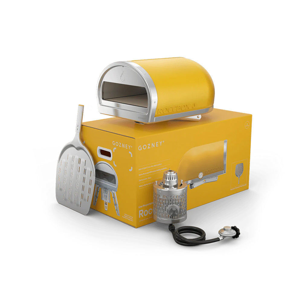 Gozney Roccbox Portable Outdoor Pizza Oven Propane Gas With Pizza Peel Yellow