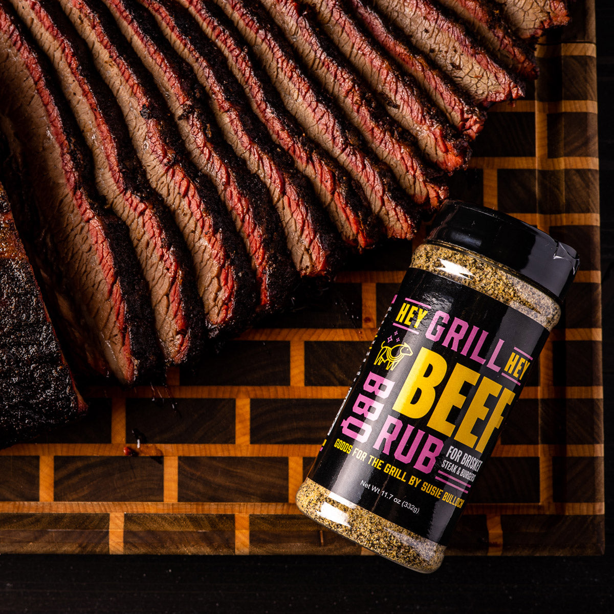 Hey Grill Hey Signature Beef BBQ Rub 11.7 Oz Bottle Award Winning Beef Seasoning