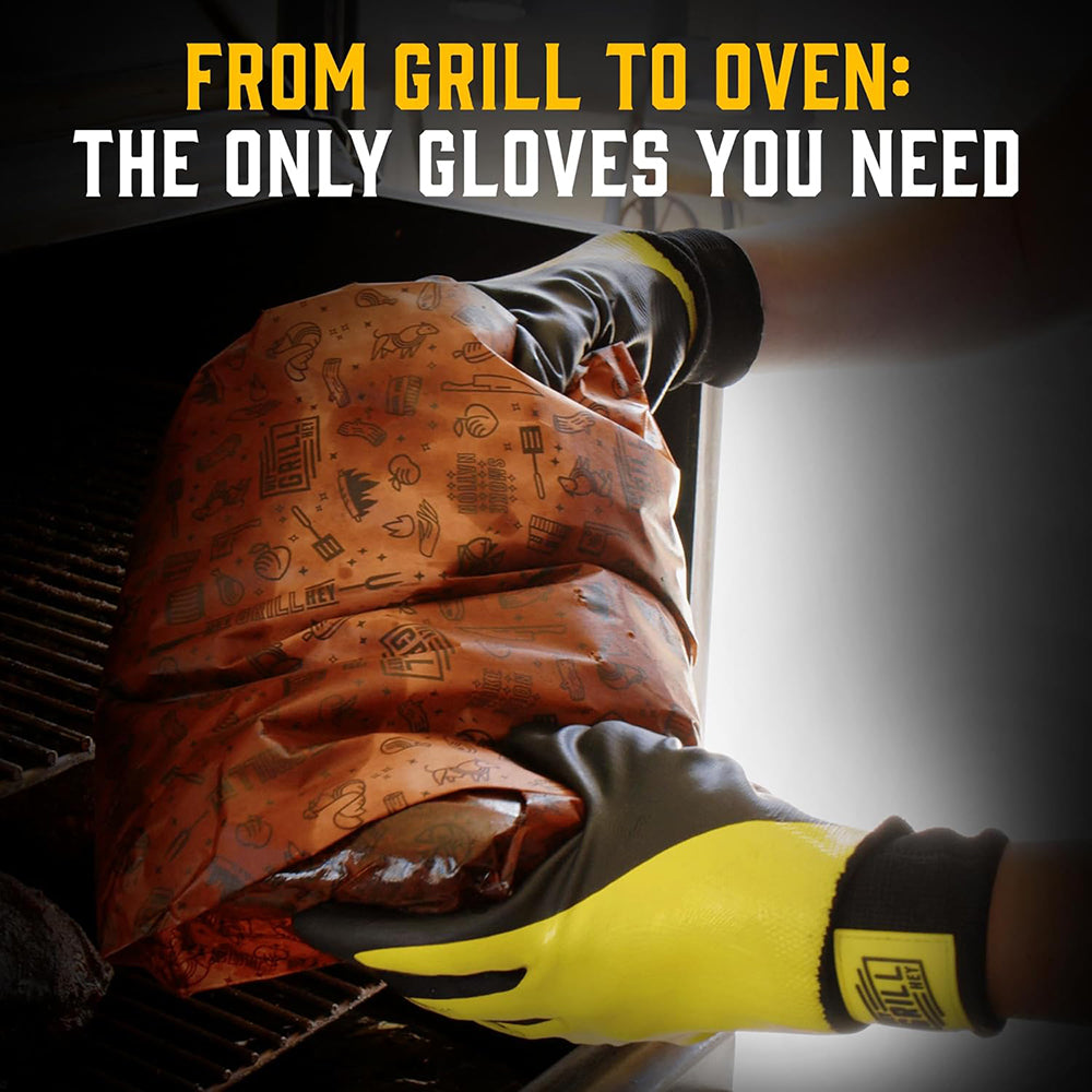 Hey Grill Hey Pitmaster Gloves XL Heat Resistant Up To 500 Degrees HGHGLOVESXL