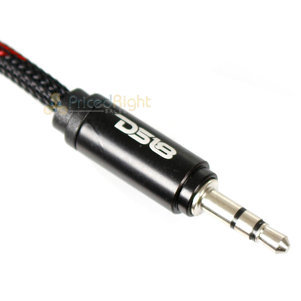 DS18 High Quality 3.5mm Aux Cable 3 Ft Headphone Jack Connector Plug HQAUX3FT