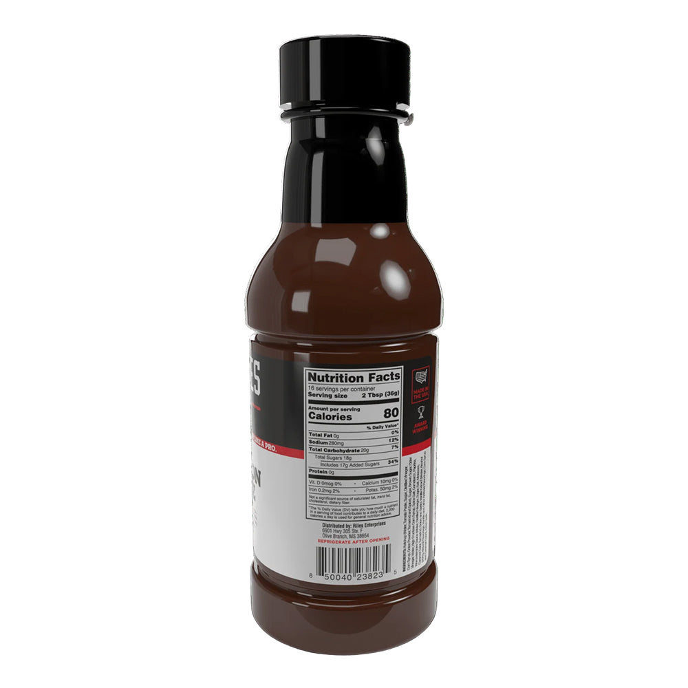 Heath Riles Competition BBQ Sauce 16 Oz Sweet and Tangy Made in USA HRB0141