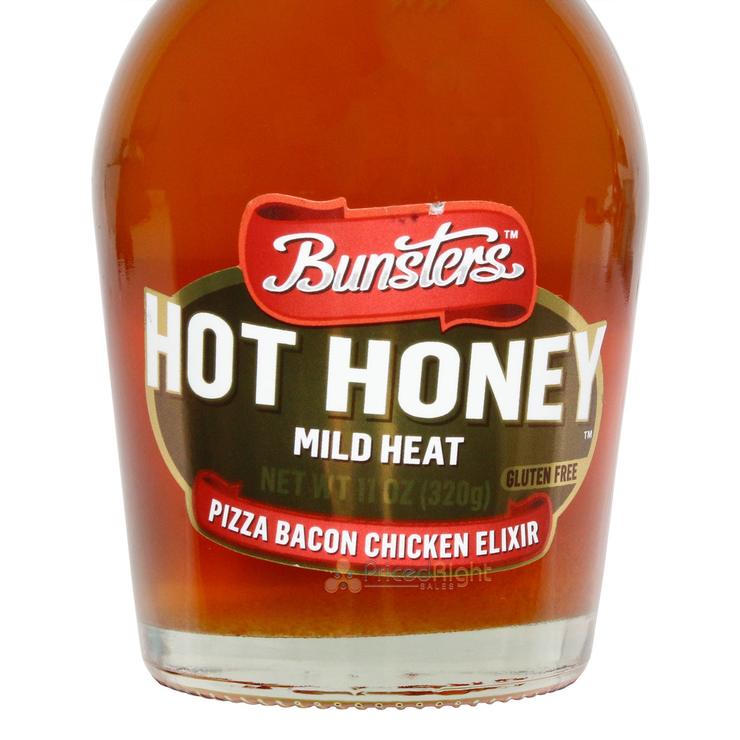 Bunsters Australian Hot Honey Mild Heat Pizza Bacon Chicken Gluten Free 11 Ounce