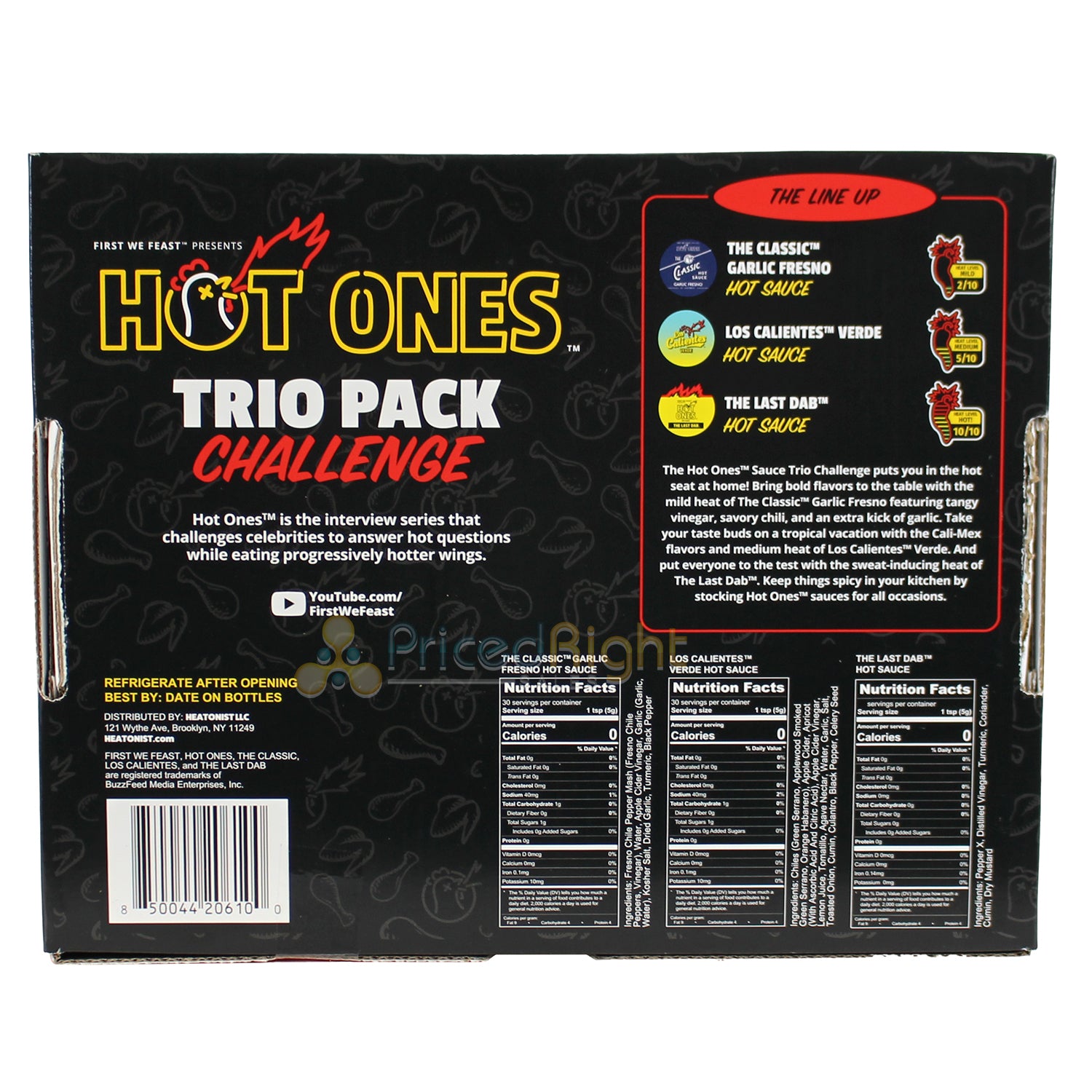 Hot Ones Garlic Fresno & Los Calientes Mini Dab Challenge 3 Pack HSP-HOMDC-1