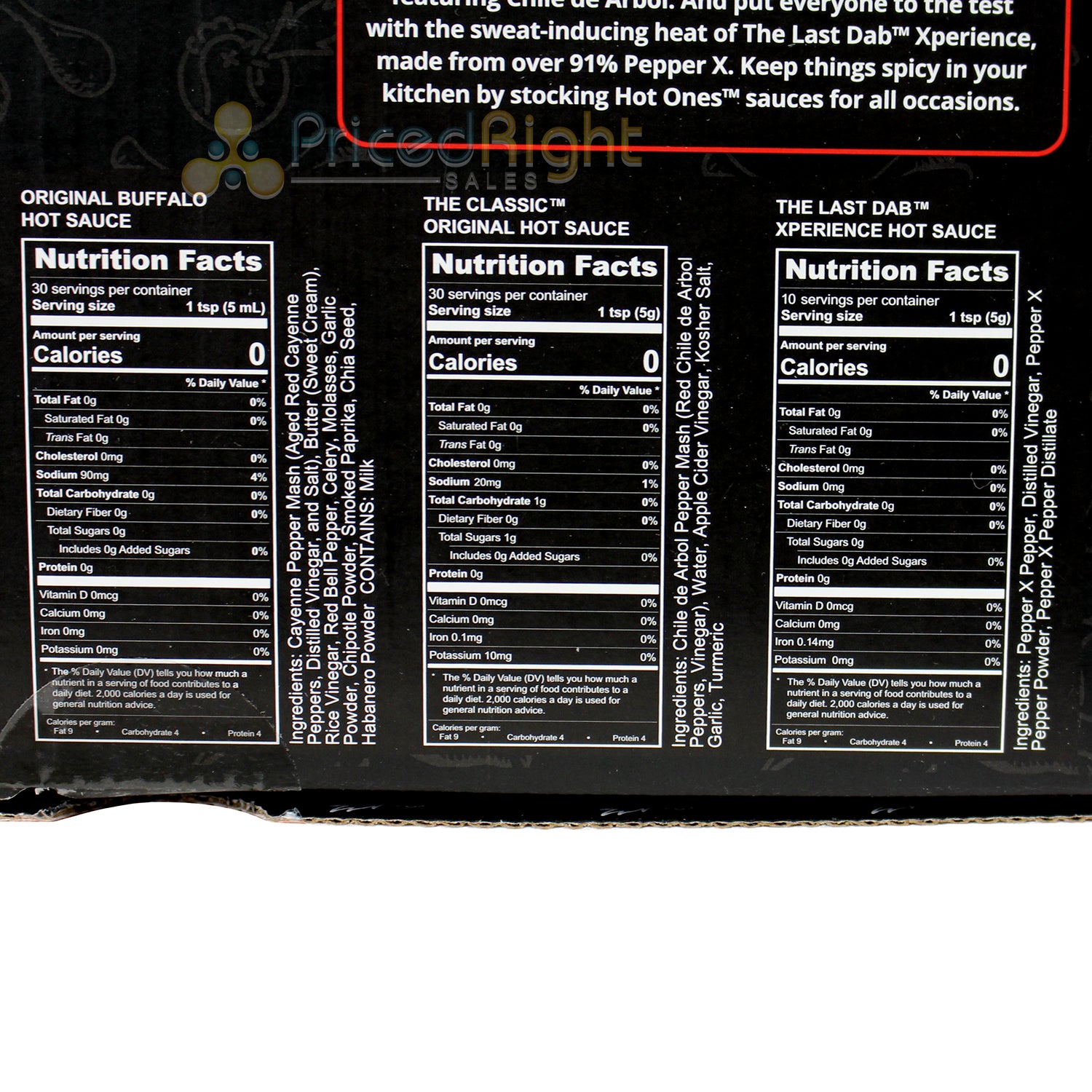 Hot Ones Mini Dab Challenge Hot Sauce Buffalo Classic Xperience HSP-HOMDC-4