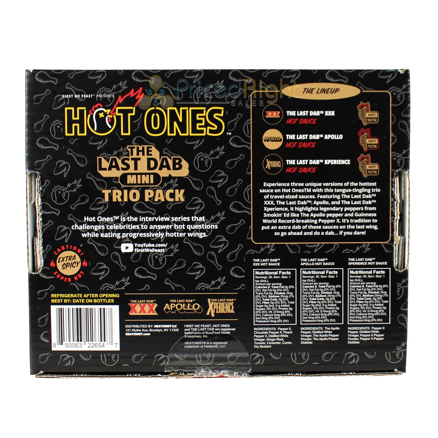 Hot Ones The Last Dab Mini Trio XXX Apollo Xperience Extra Hot HSP-LDTMINI-1